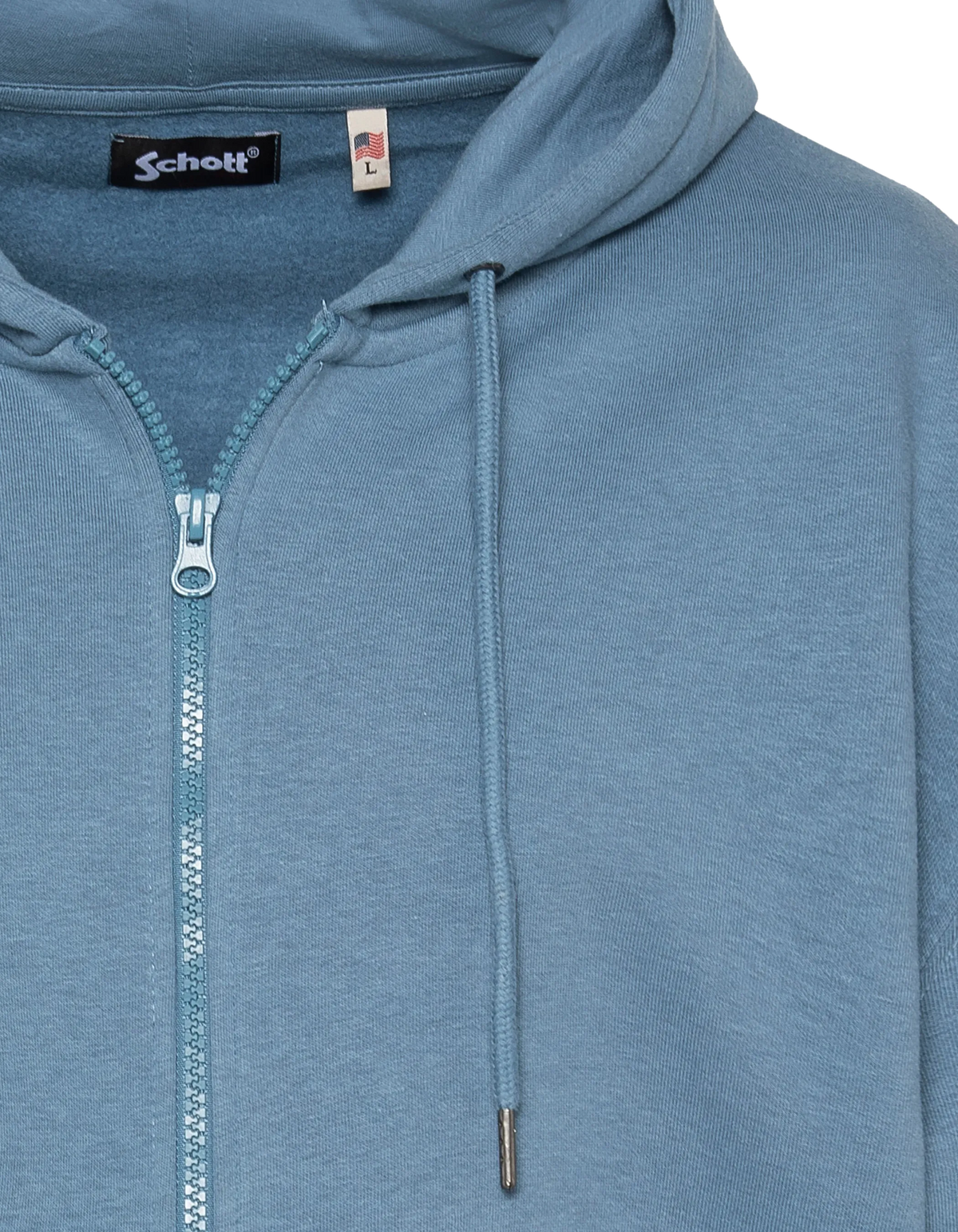 zip hoodie custom thunder blue jean