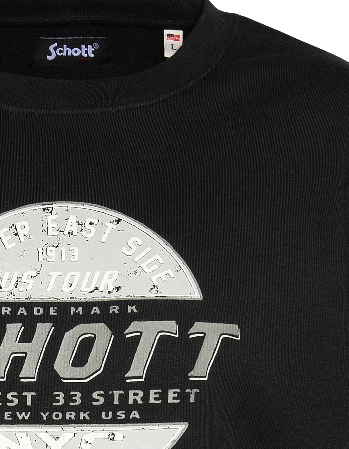 Black Round -Ceck Spetshirt