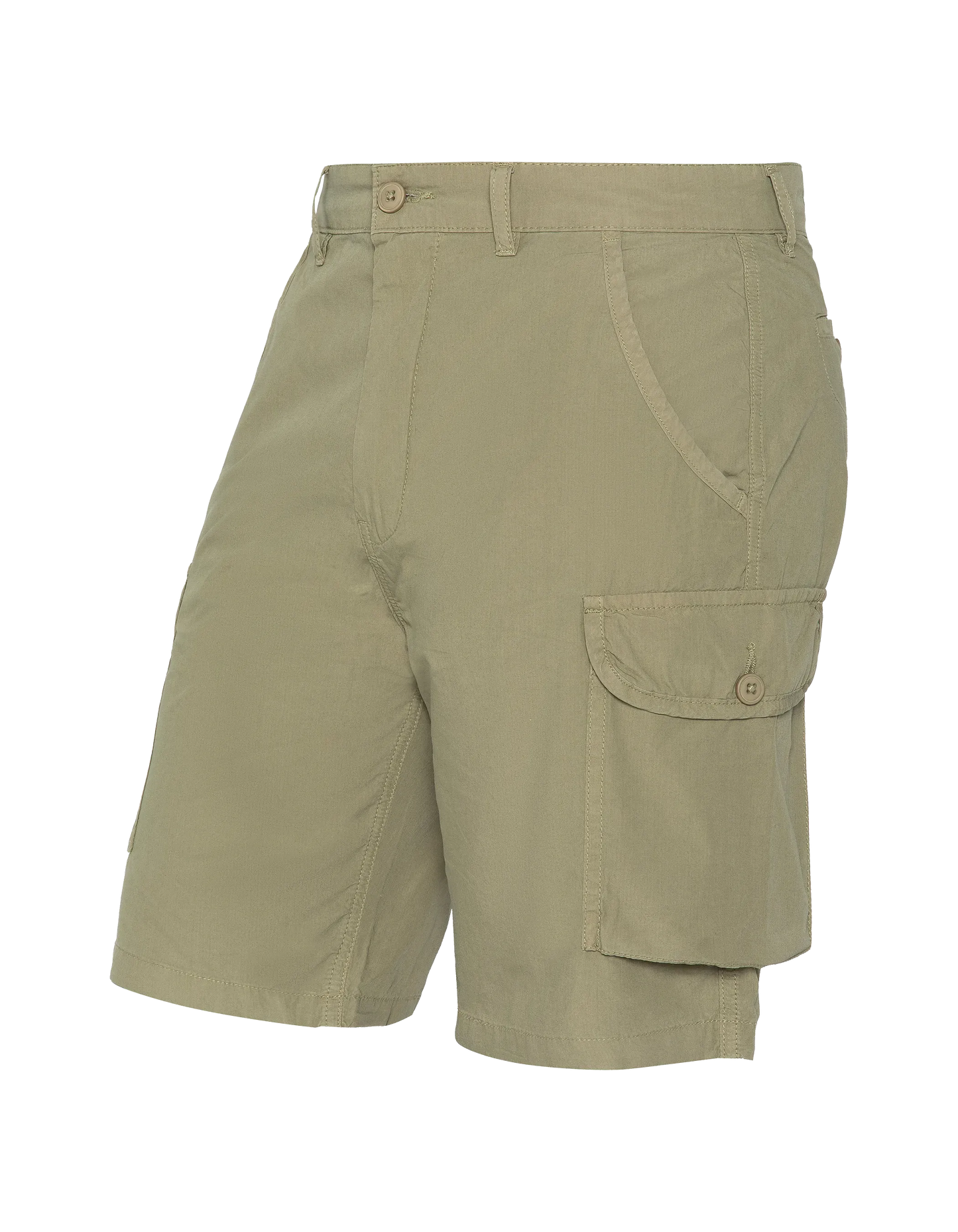 Short léger cargo kaki clair