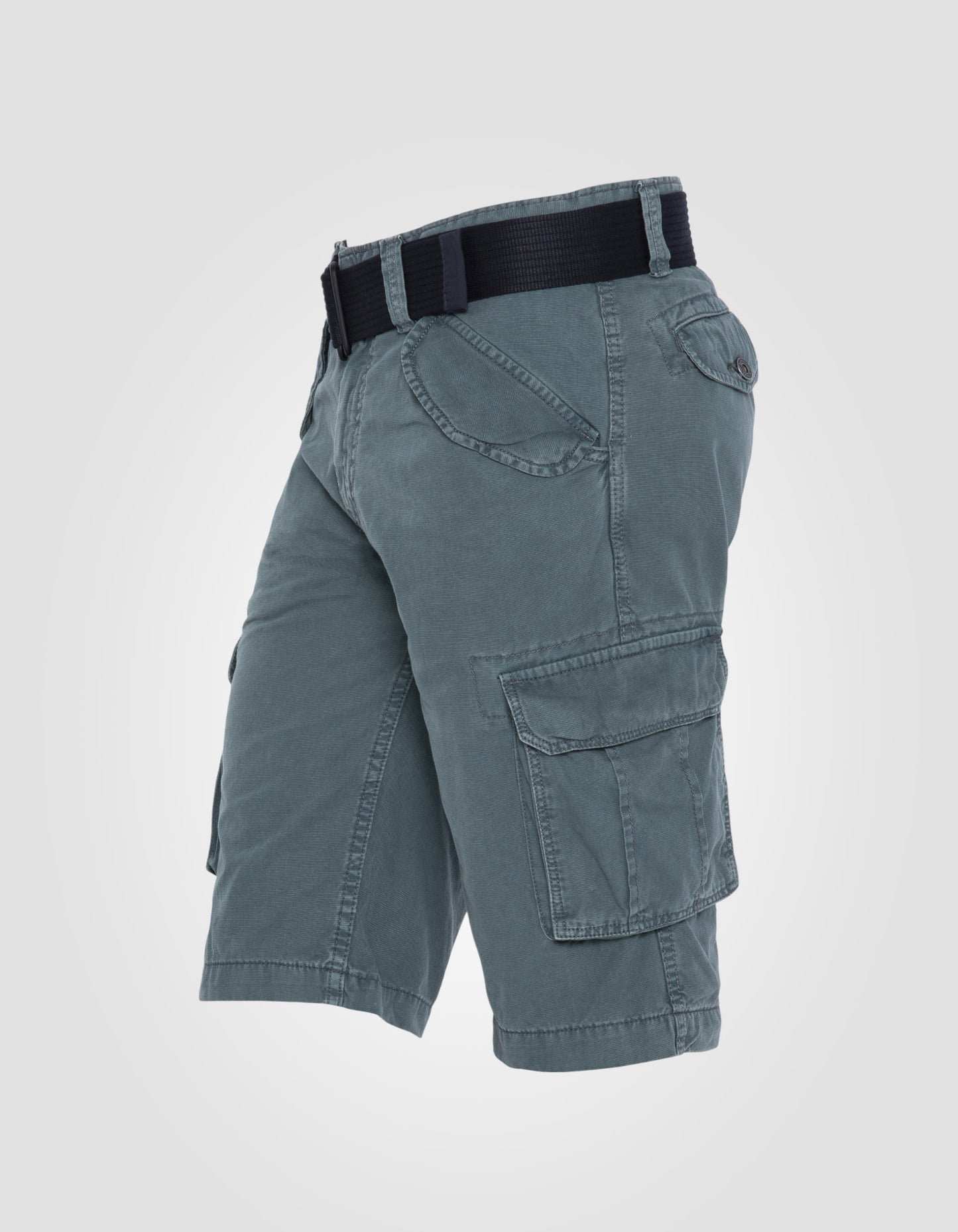 Pantaloncini cargo blu multipoche