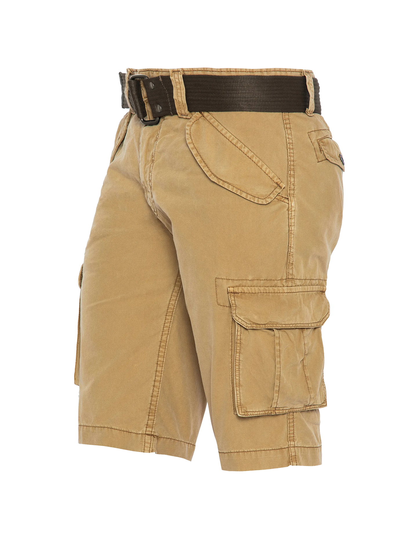 Pantaloncini cargo beige multipoche