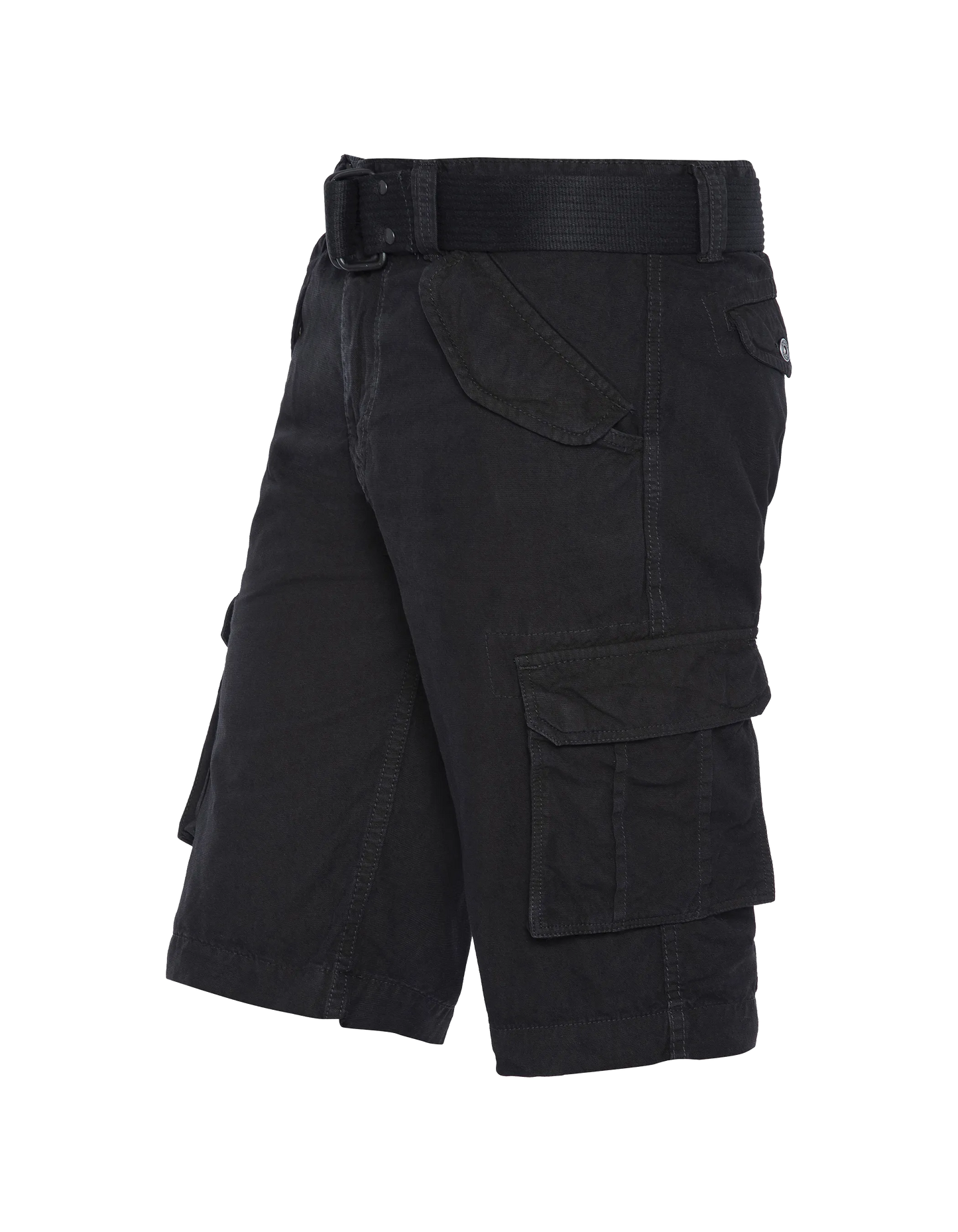 Pantaloncini cargo neri multipoche