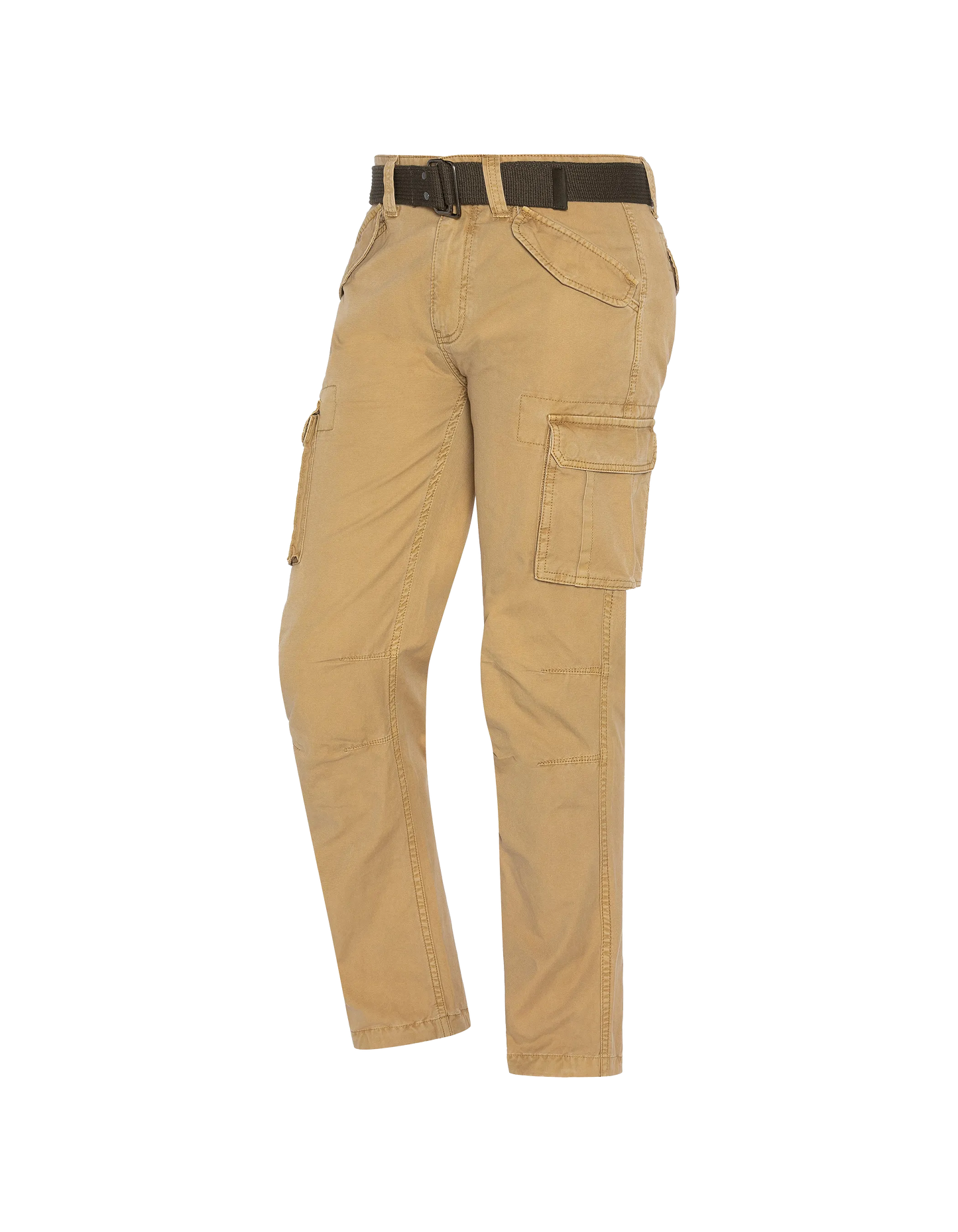 Multipoche Beige Cargohose