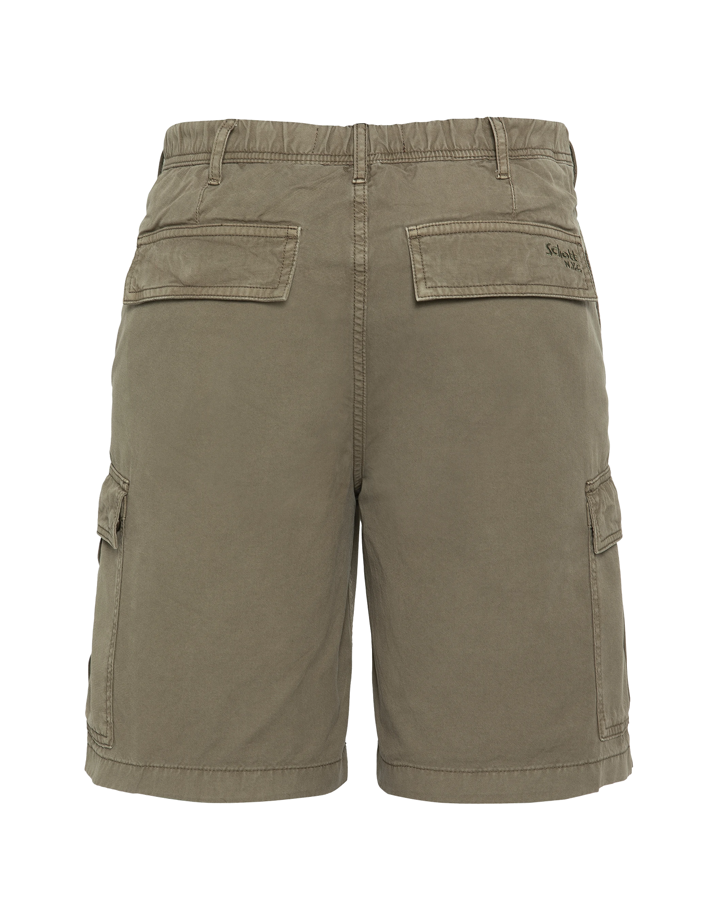 Olivgrüne Army-Shorts mit mehreren Taschen