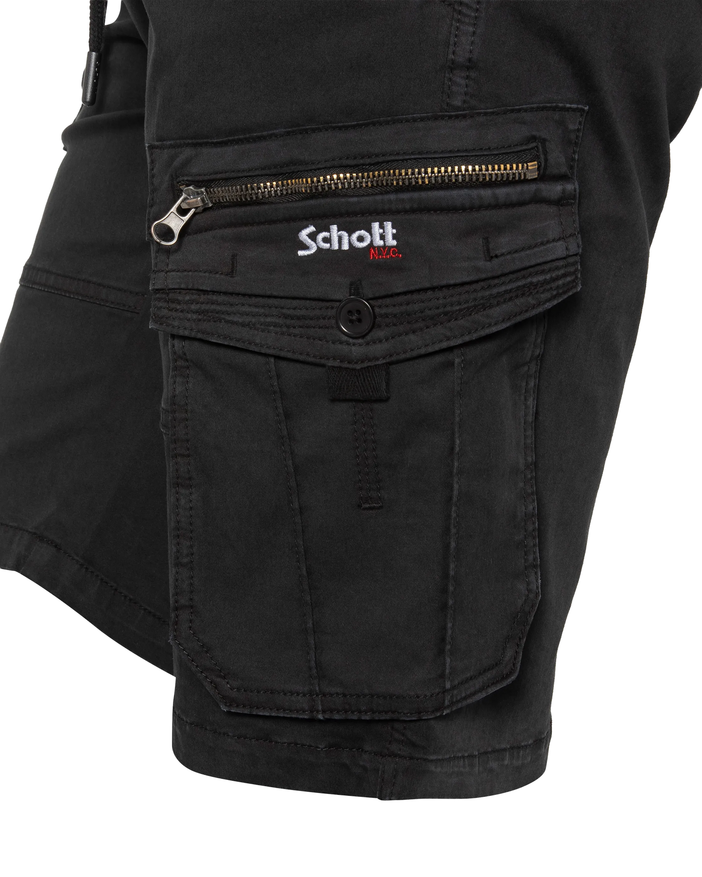 Black army shorts