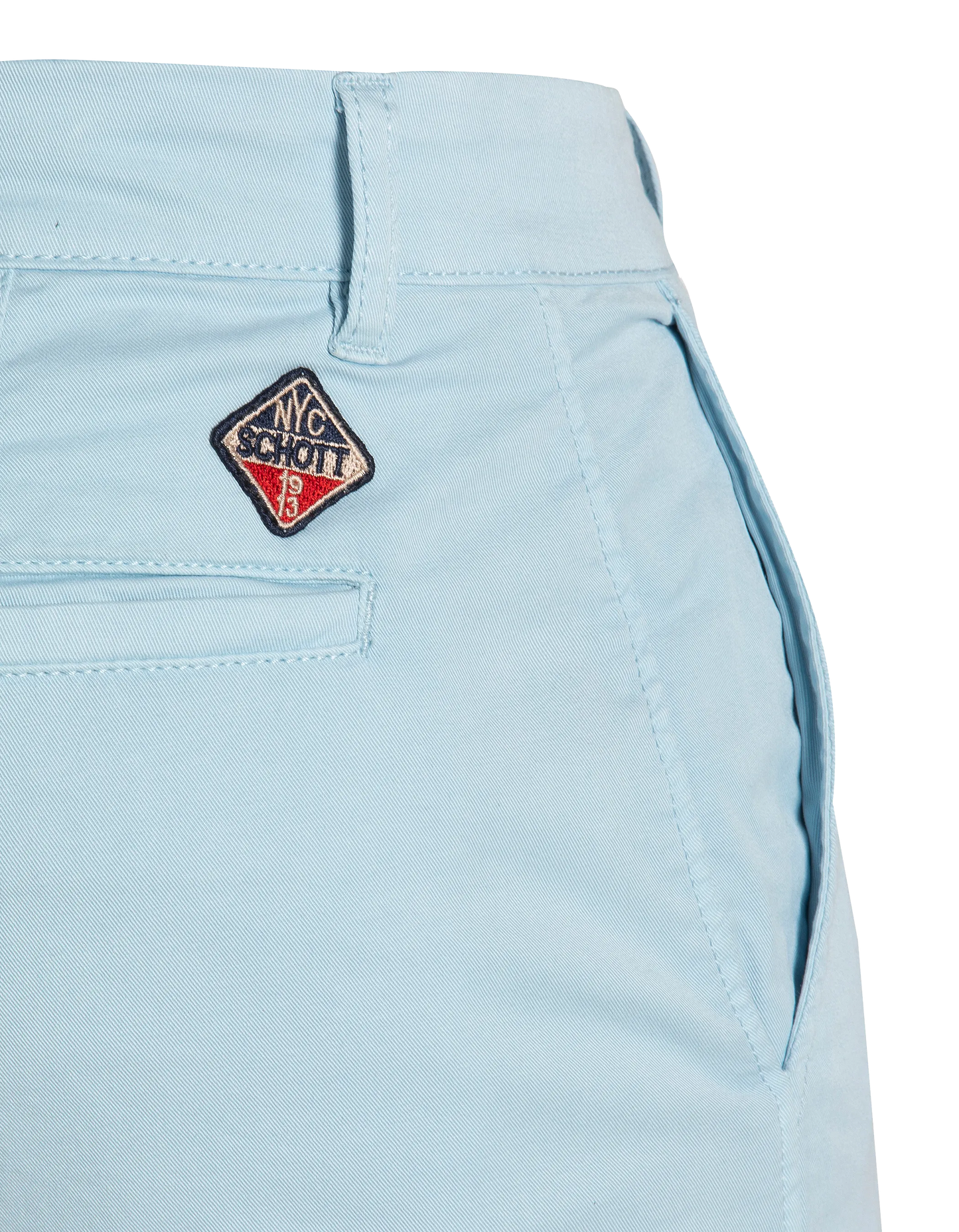 Himmelblaue Chino-Shorts