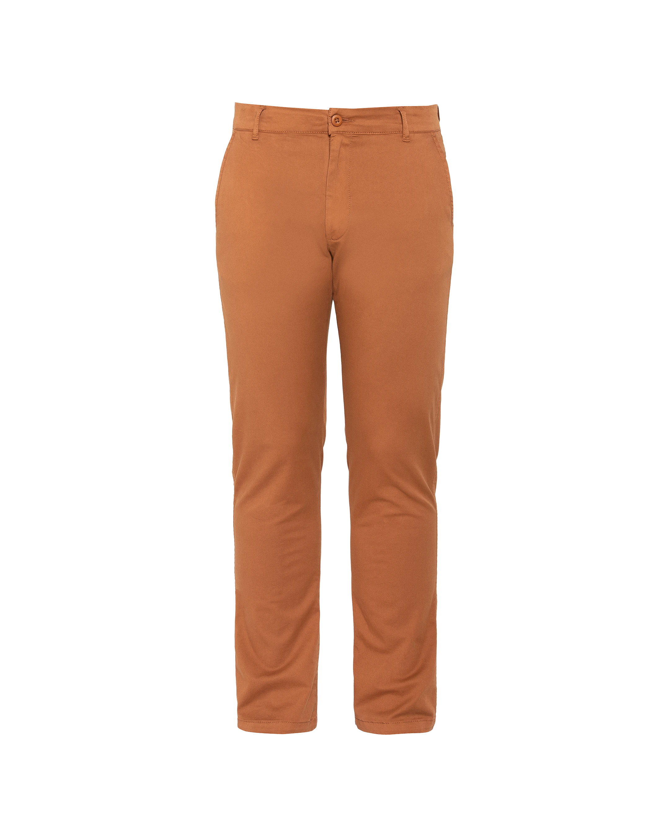 chino tobacco Men's Easy Pants with details scaled down for short men. Borrowed Chino in Tobacco