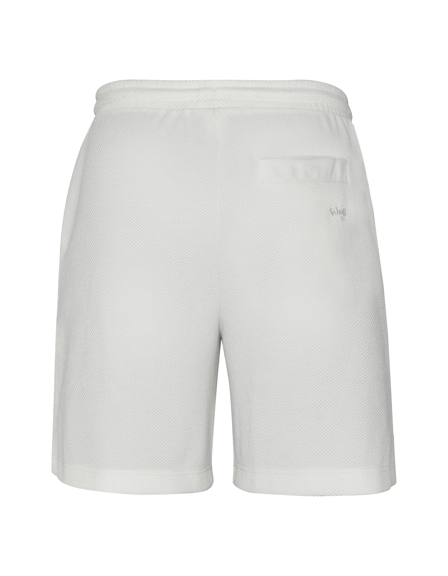 White shorts waffle knit