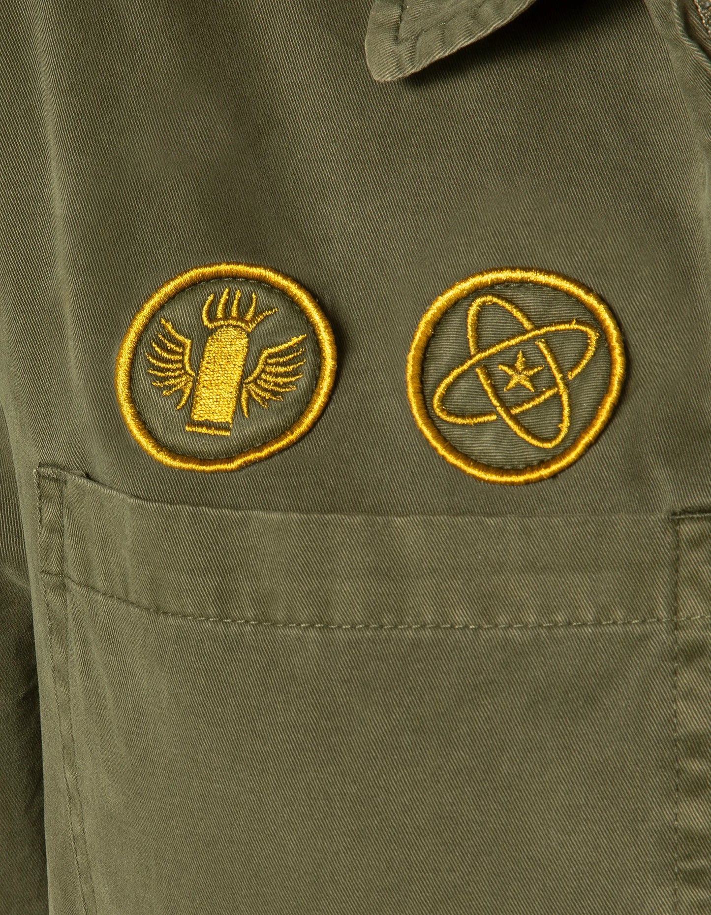 Tuta militare kaki a maniche corte