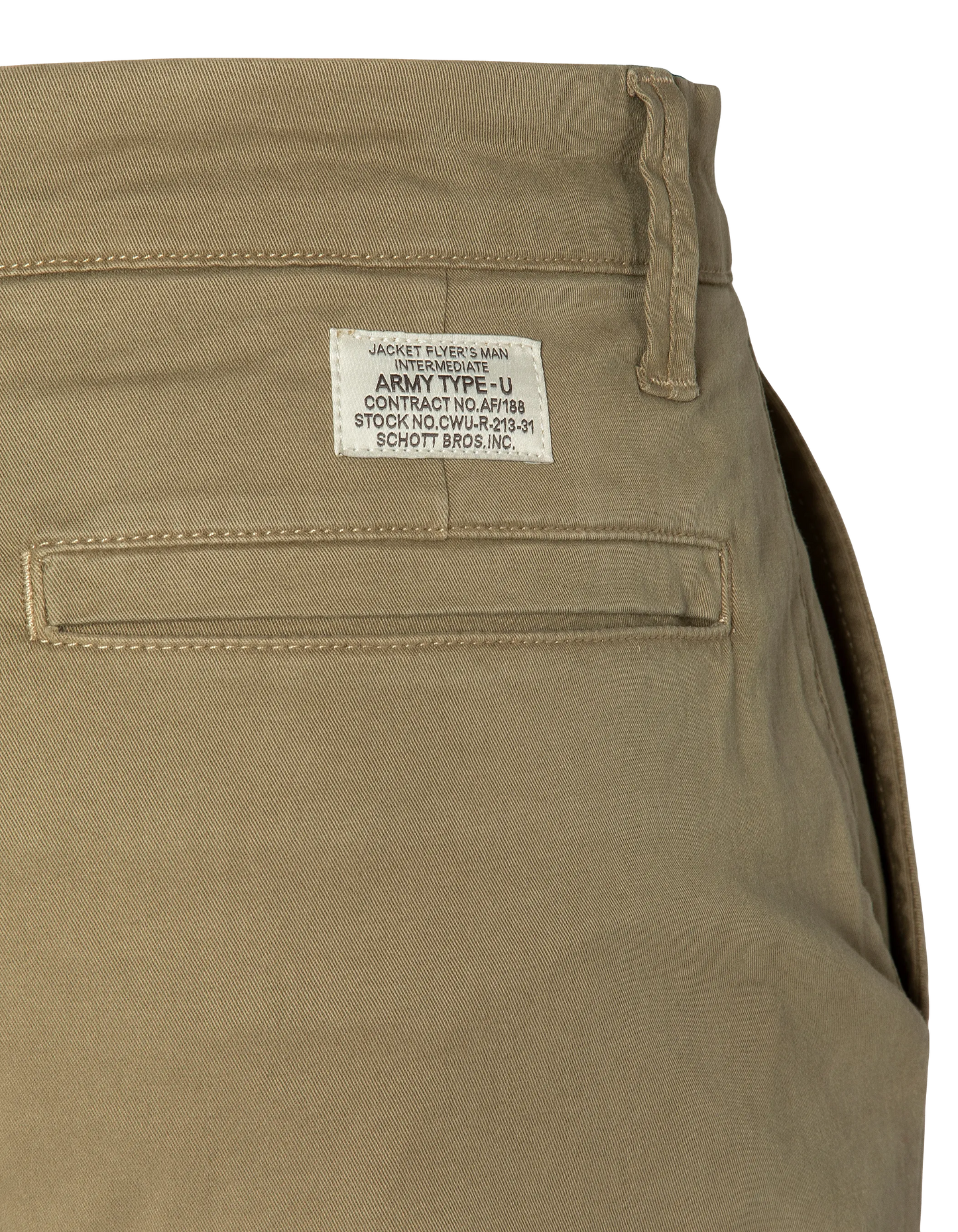 Pantalon chino kaki clair large