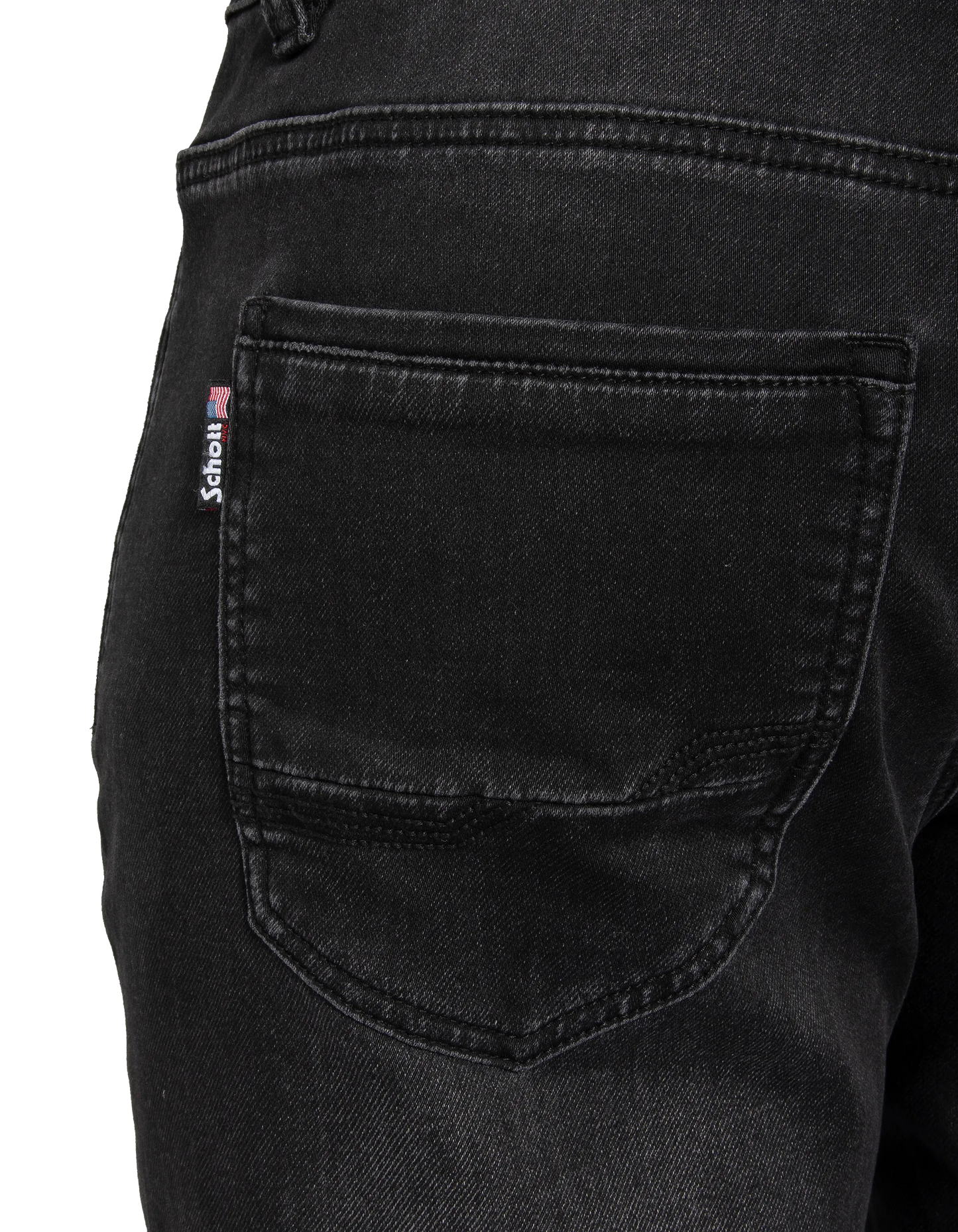 Graue Jeansshorts