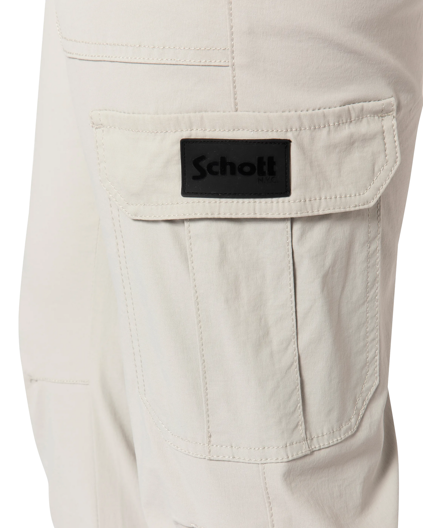 Light gray cargo jogger pants
