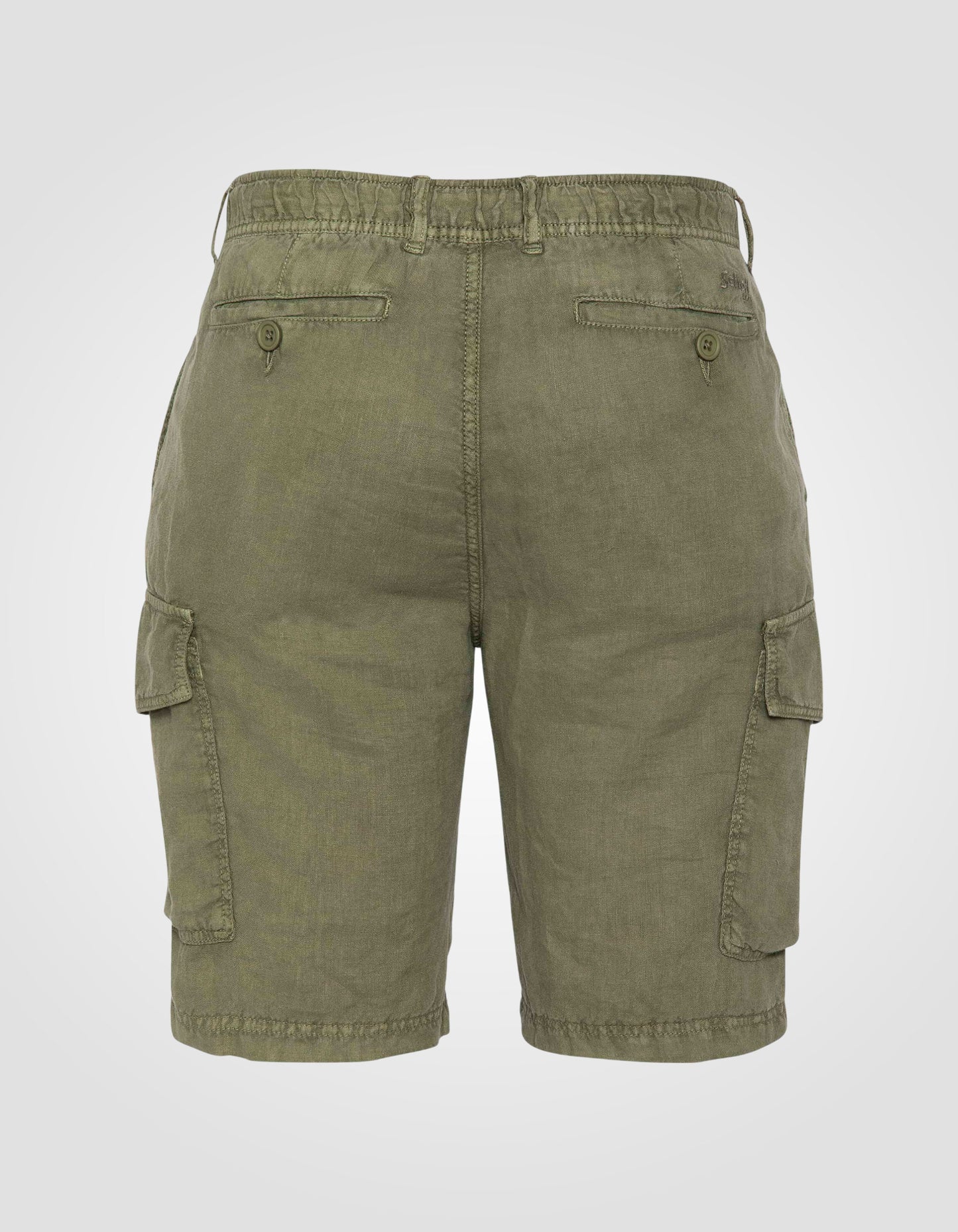 Short cargo kaki clair en lin