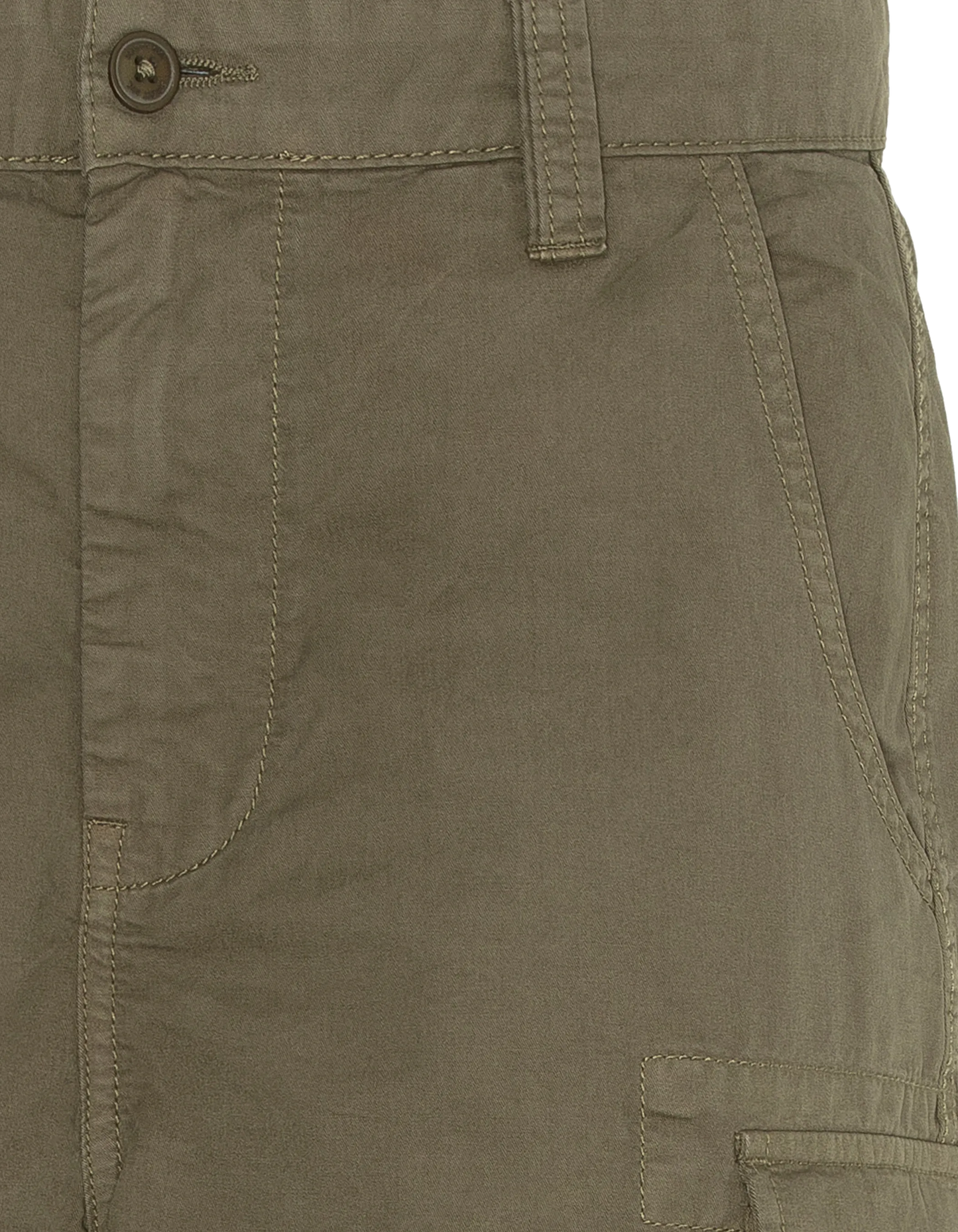 Cargo multipoche kaki pantacourt