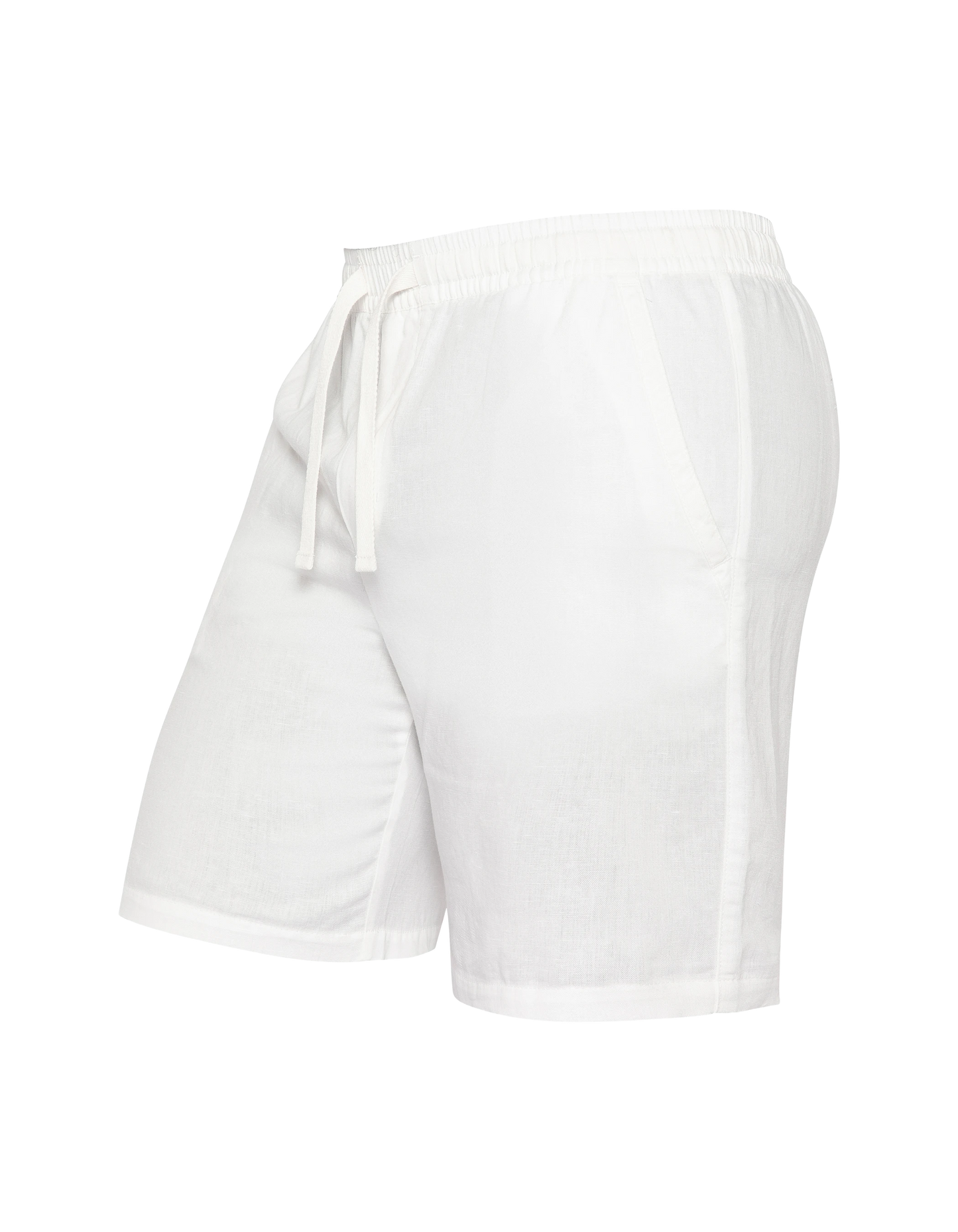 Weiße Shorts aus Leinenmischung