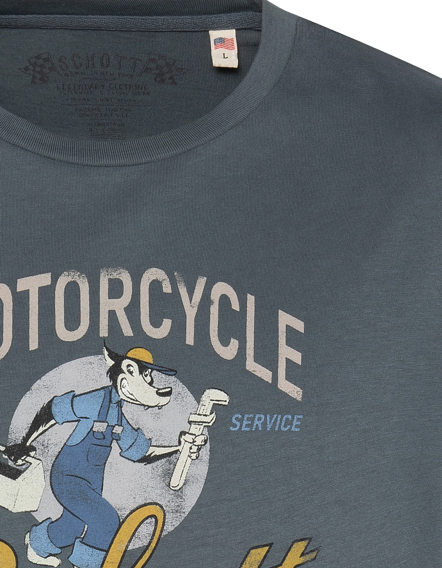 T-shirt biker cartoon anthracite