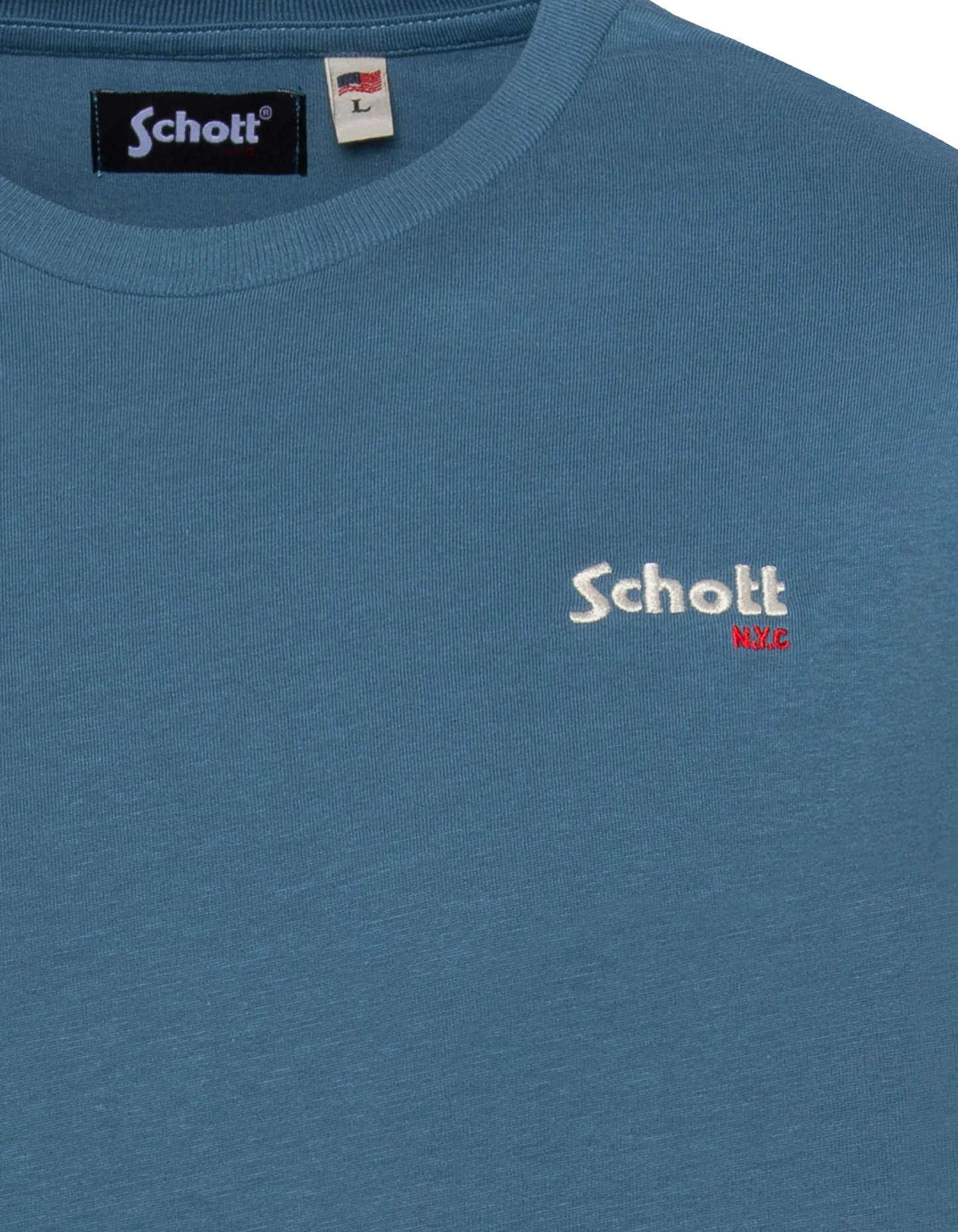 Jeans blue embroidered t-shirt