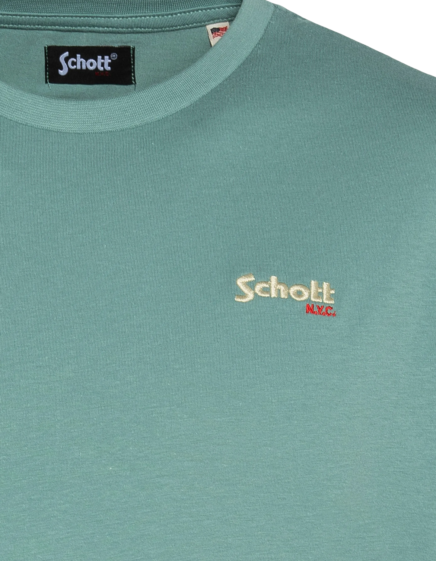 Light green embroidered t-shirt