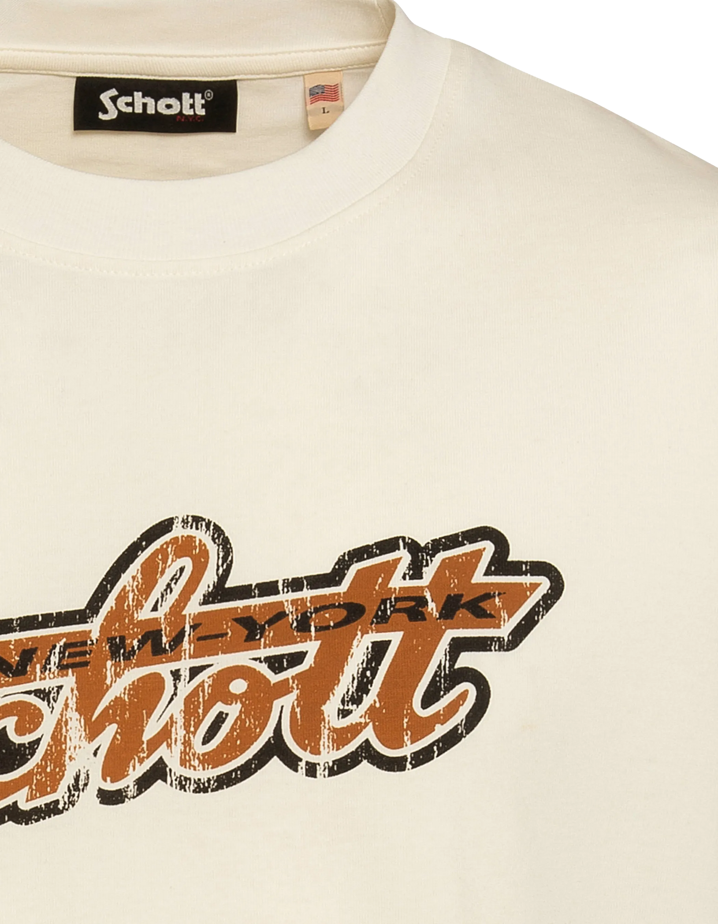 Camiseta blanca efecto vintage