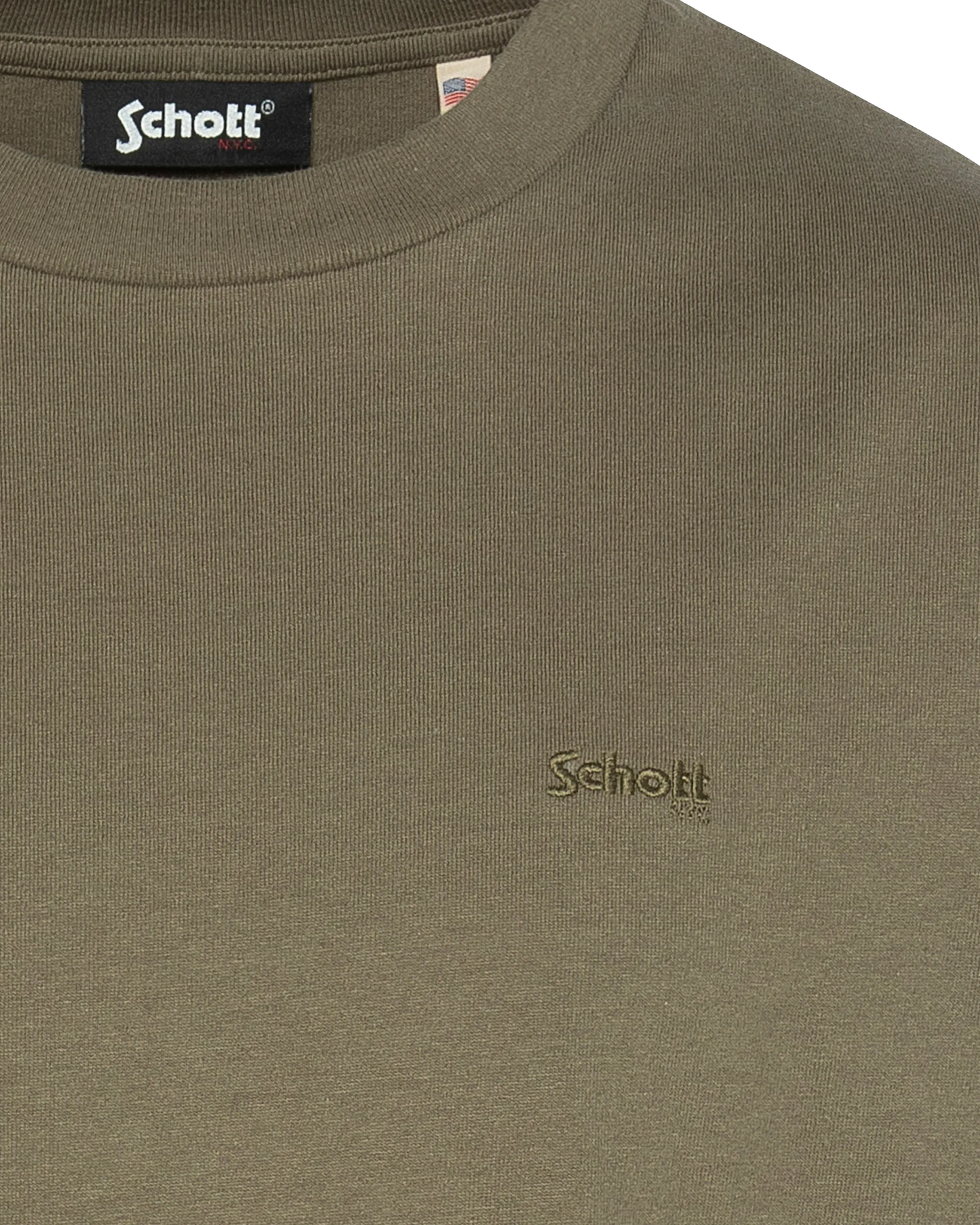 Short-sleeved khaki t-shirt