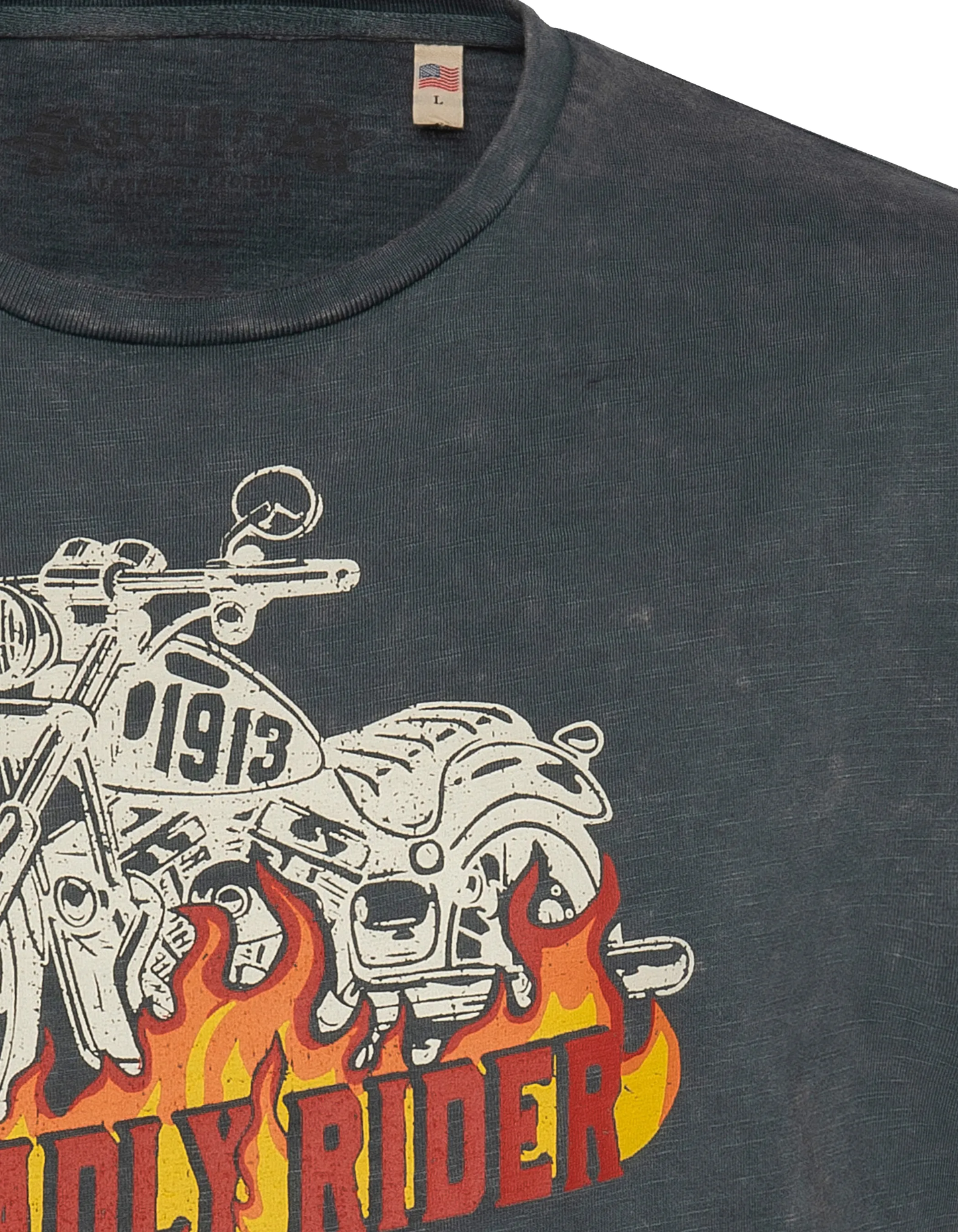 T-shirt per motociclisti antracite