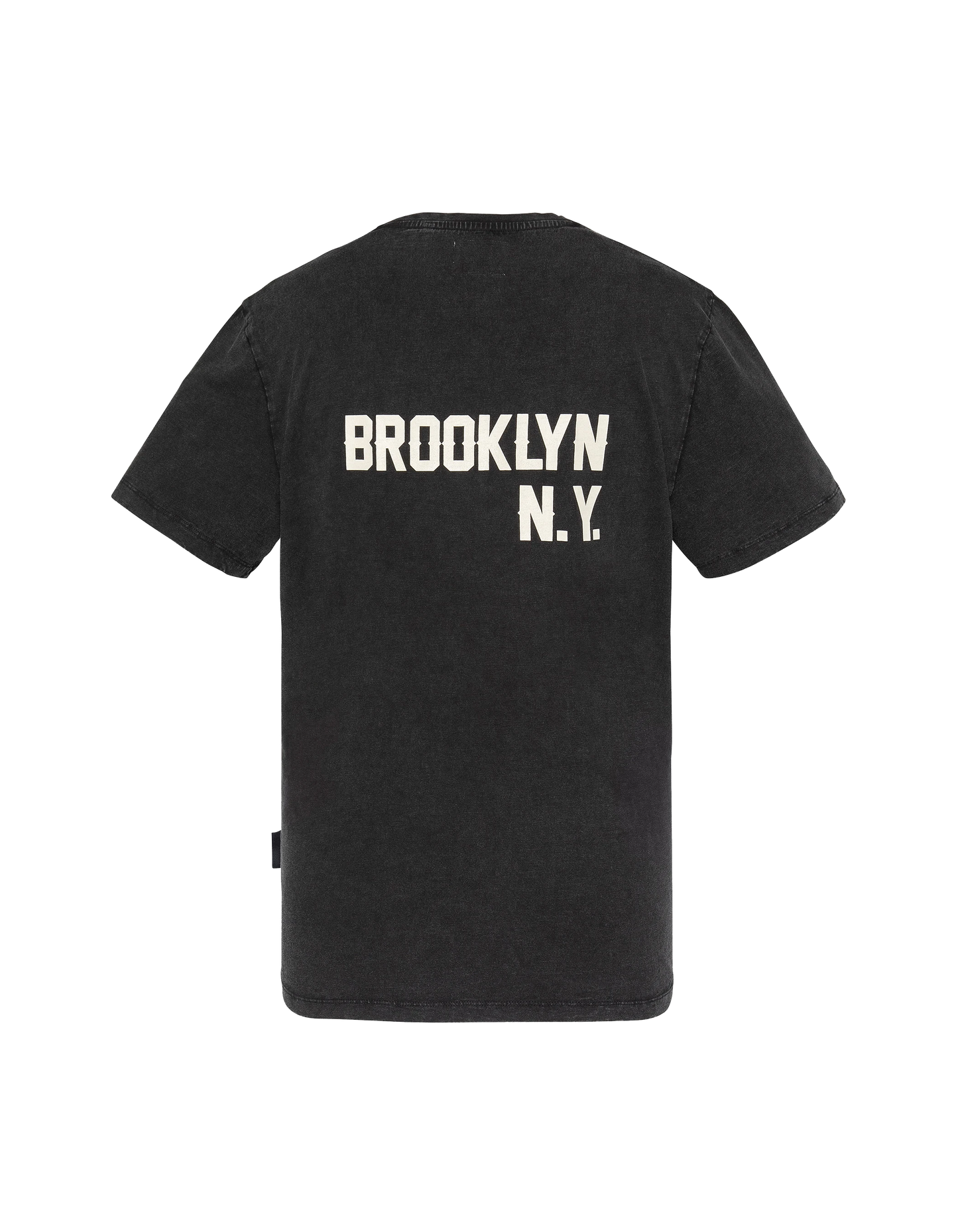 T-shirt city district noir délavé