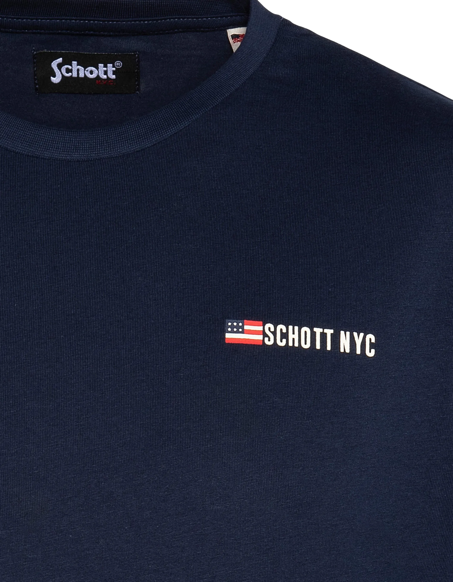 T-shirt navy stampata dell'esercito