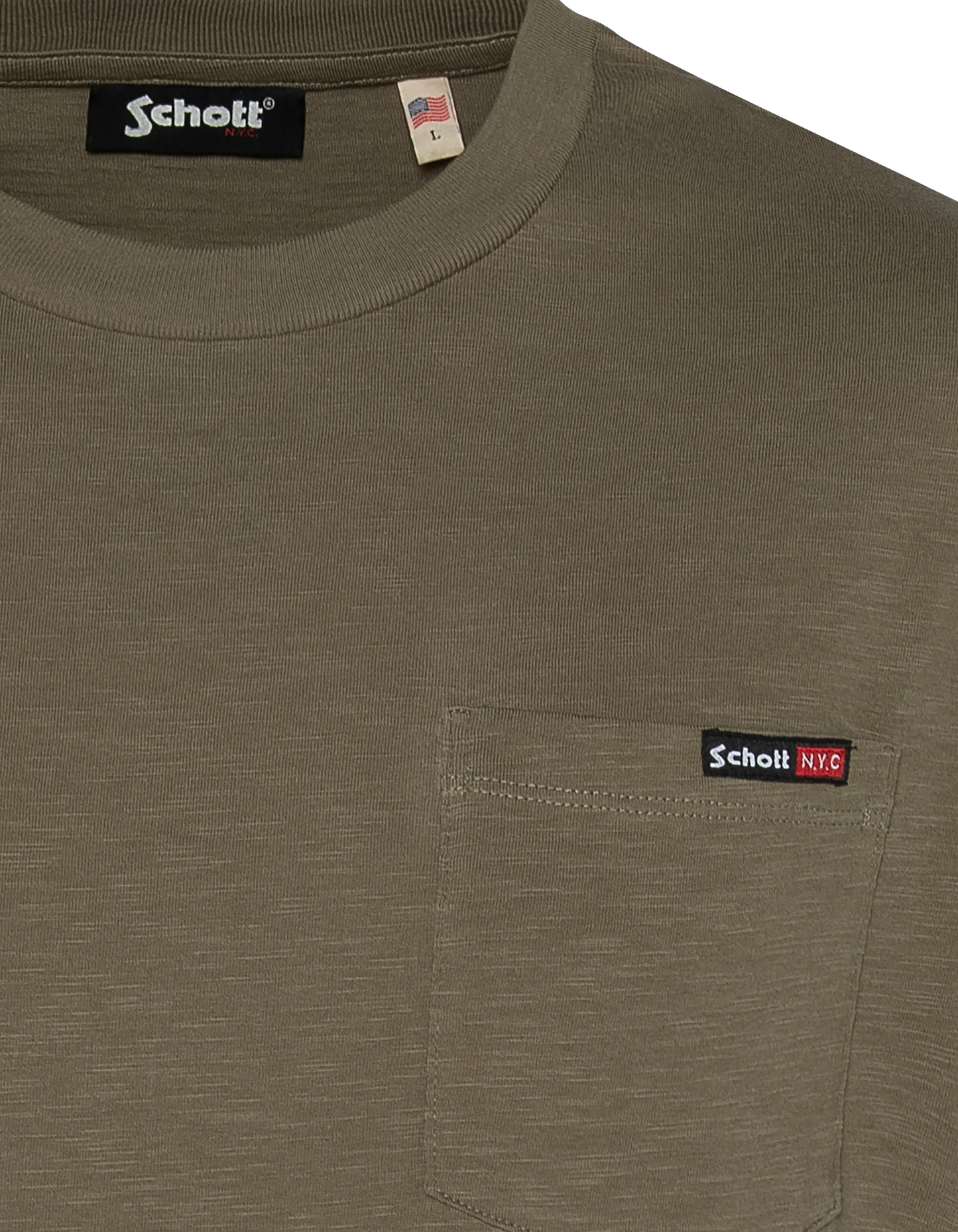 T-shirt Khaki Effetto floreale