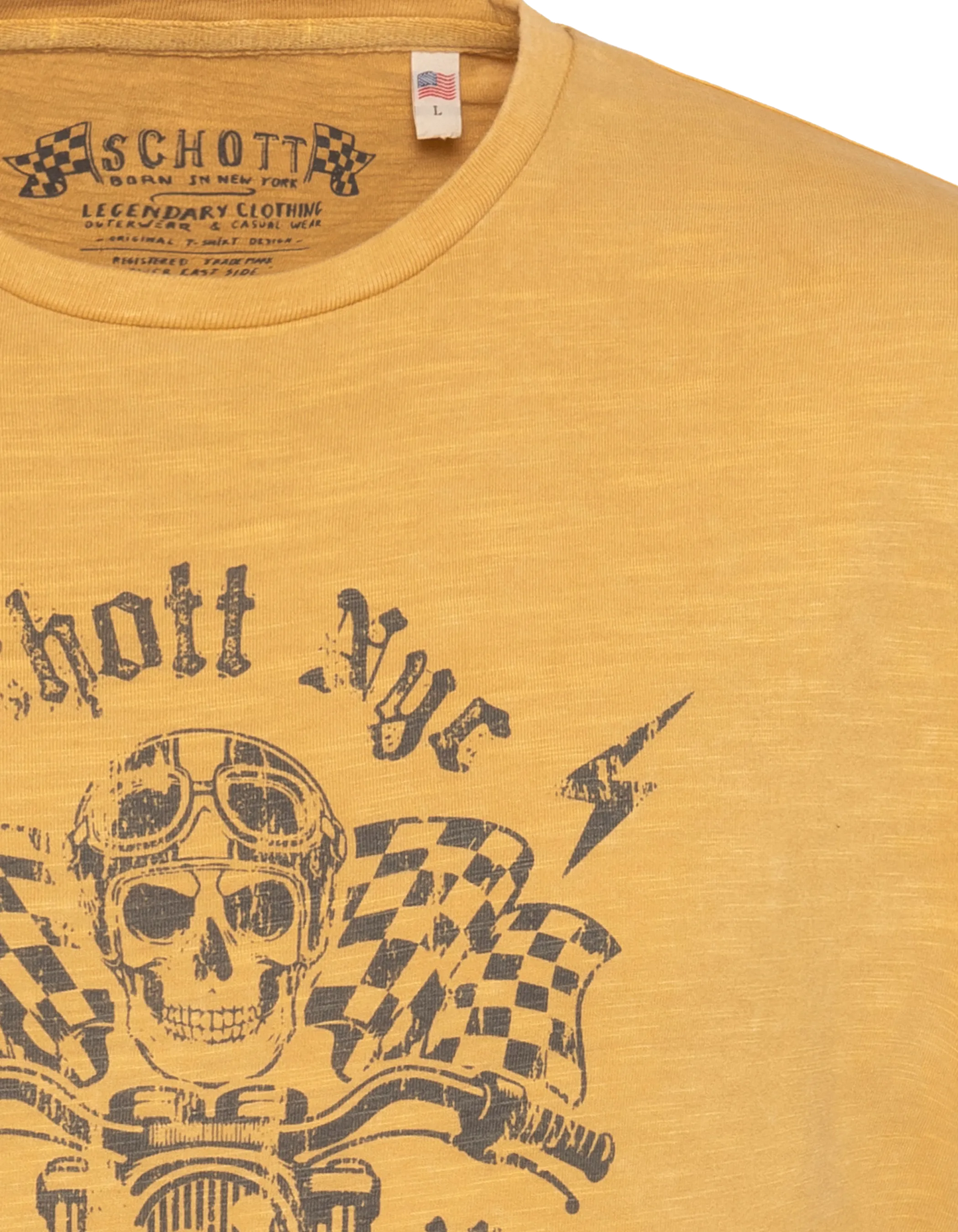 Yellow biker t-shirt