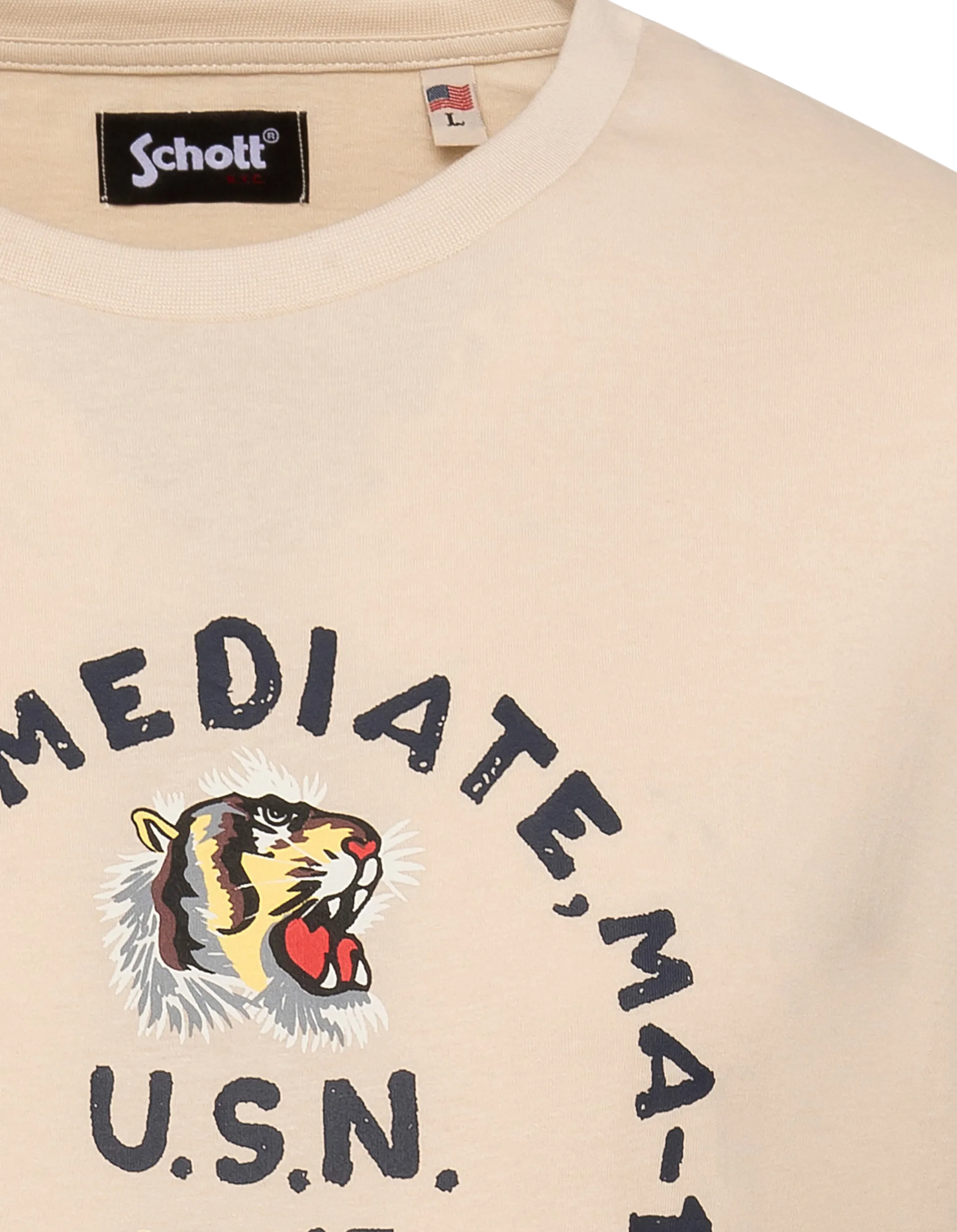 Sandgedrucktes U.S.N. T-Shirt