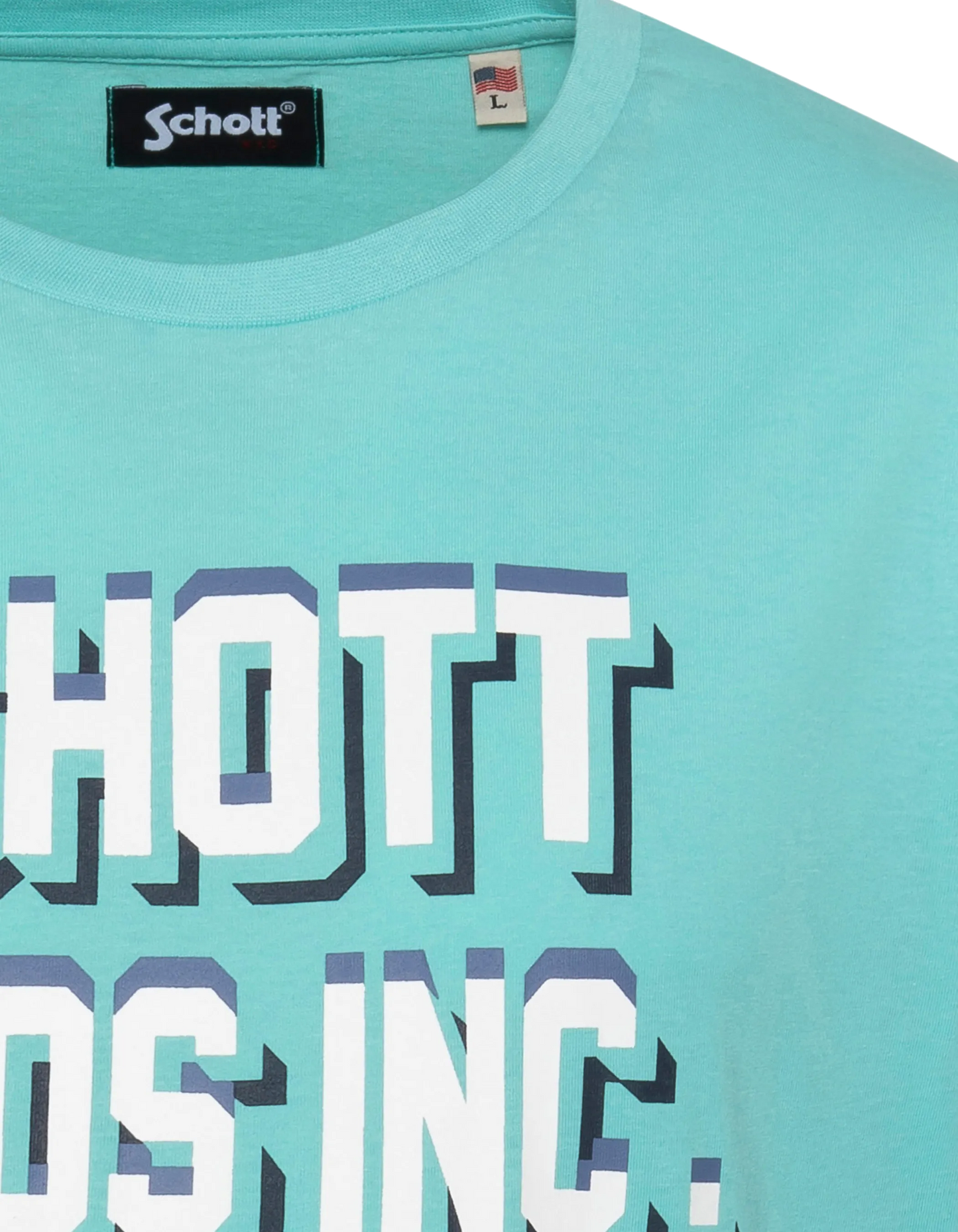 Schott Bros Inc. bedrucktes Lagunen-T-Shirt