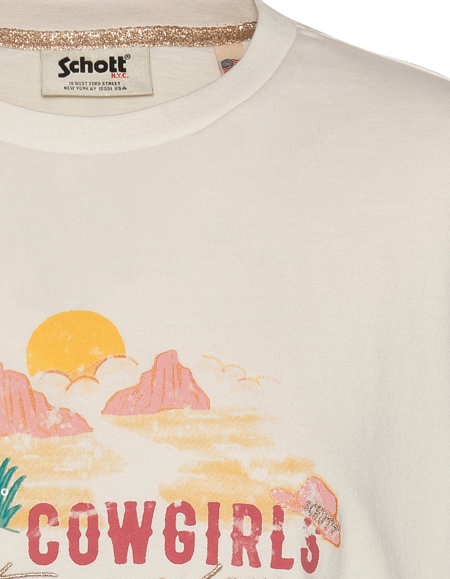 Weißes westliches T-Shirt