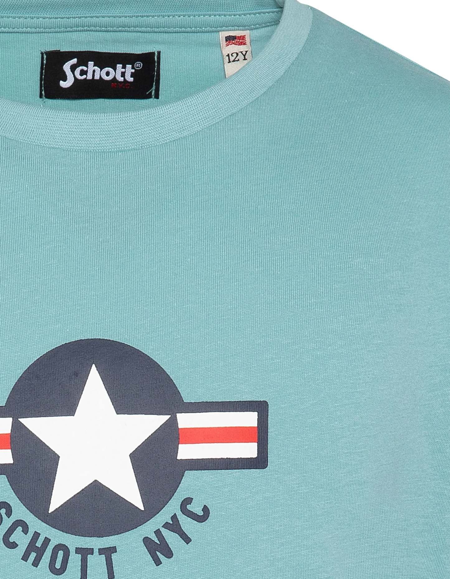 Kinder bedrucktes Azure-T-Shirt