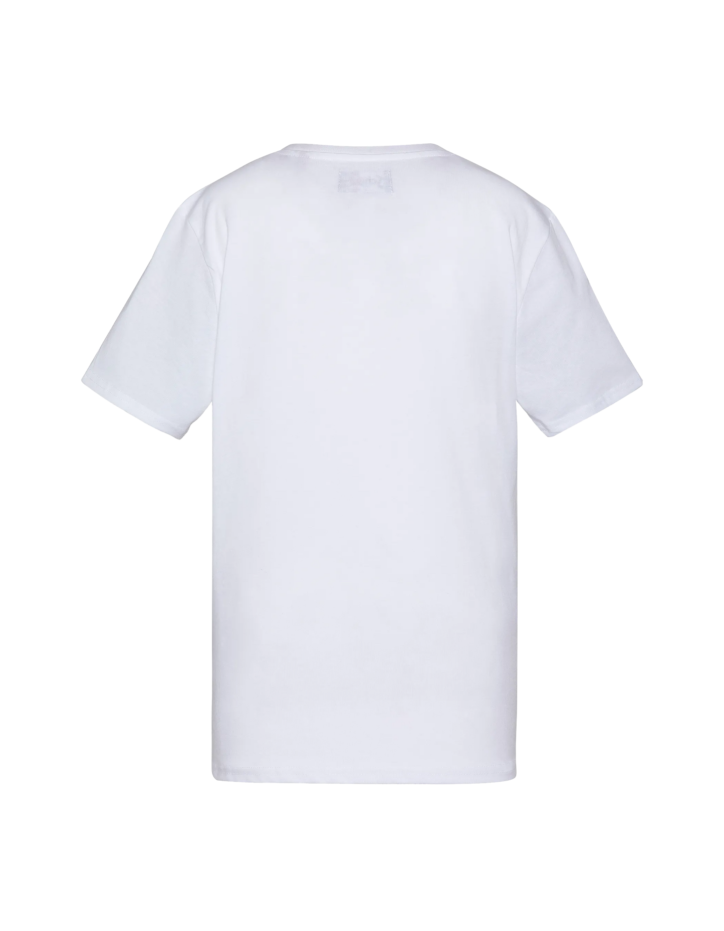 Children's white printed T-shirt