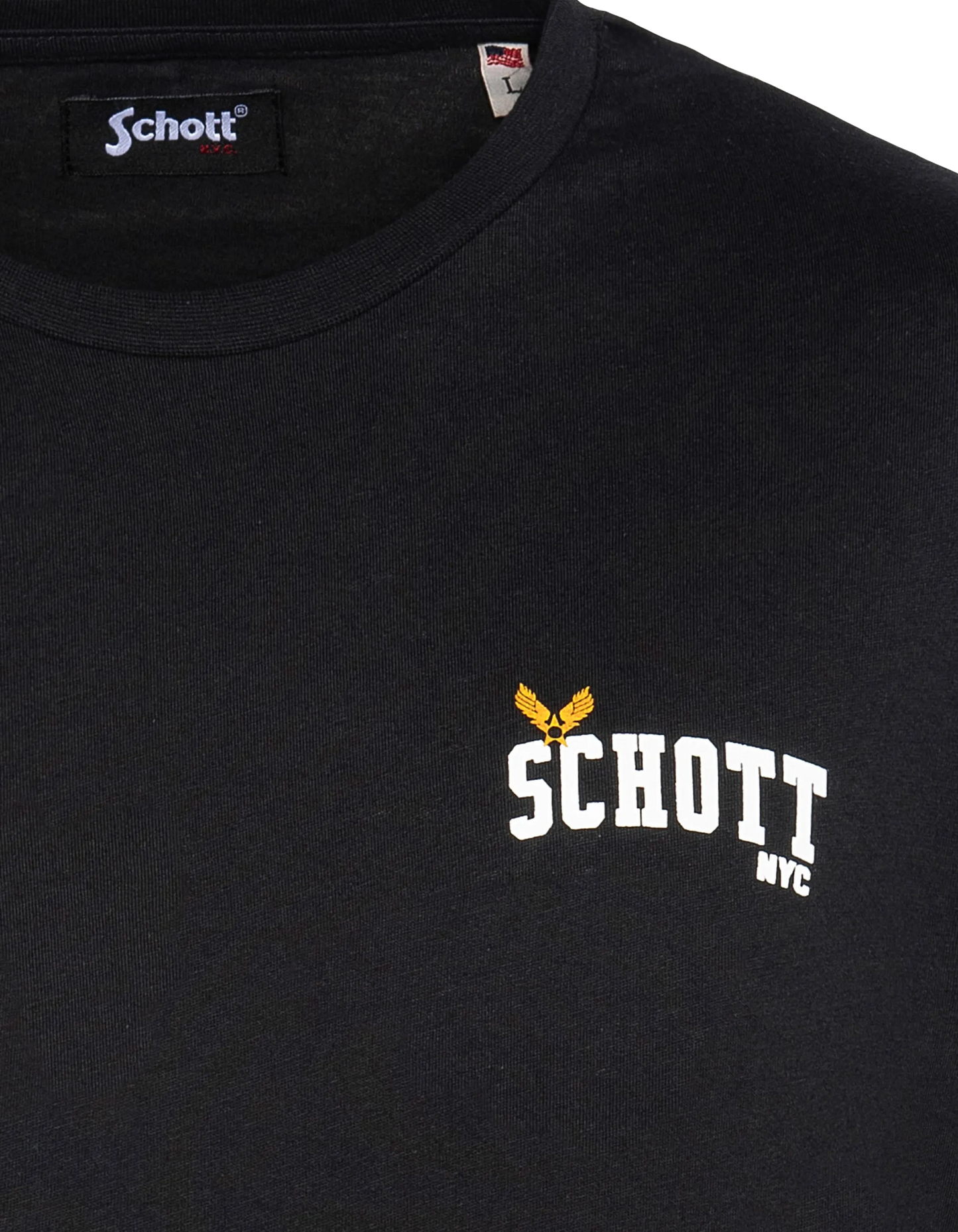 Black star print t-shirt