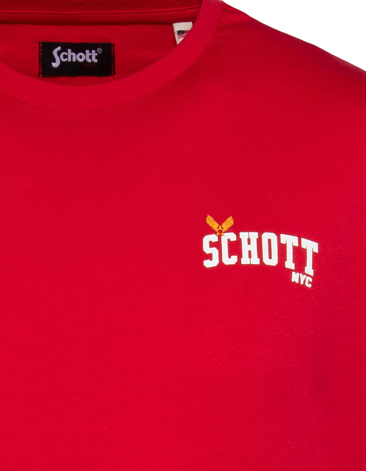 Red star print t-shirt