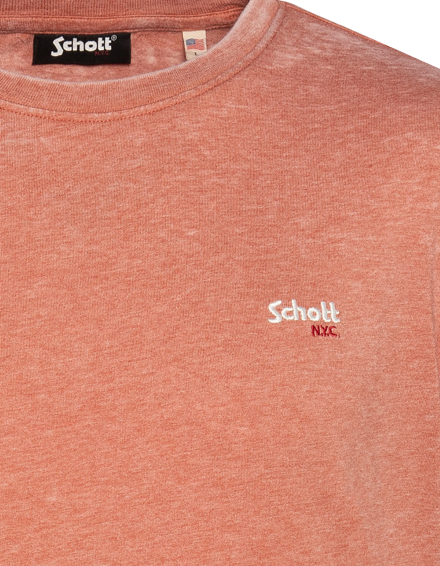 T-shirt Rust rotondo Effetto efficace