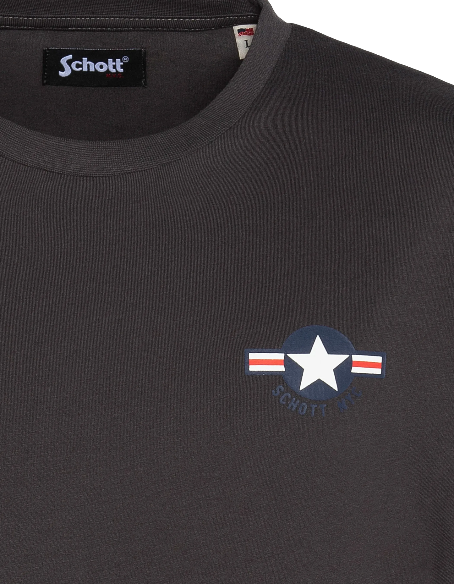 T-shirt anthracite imprimé