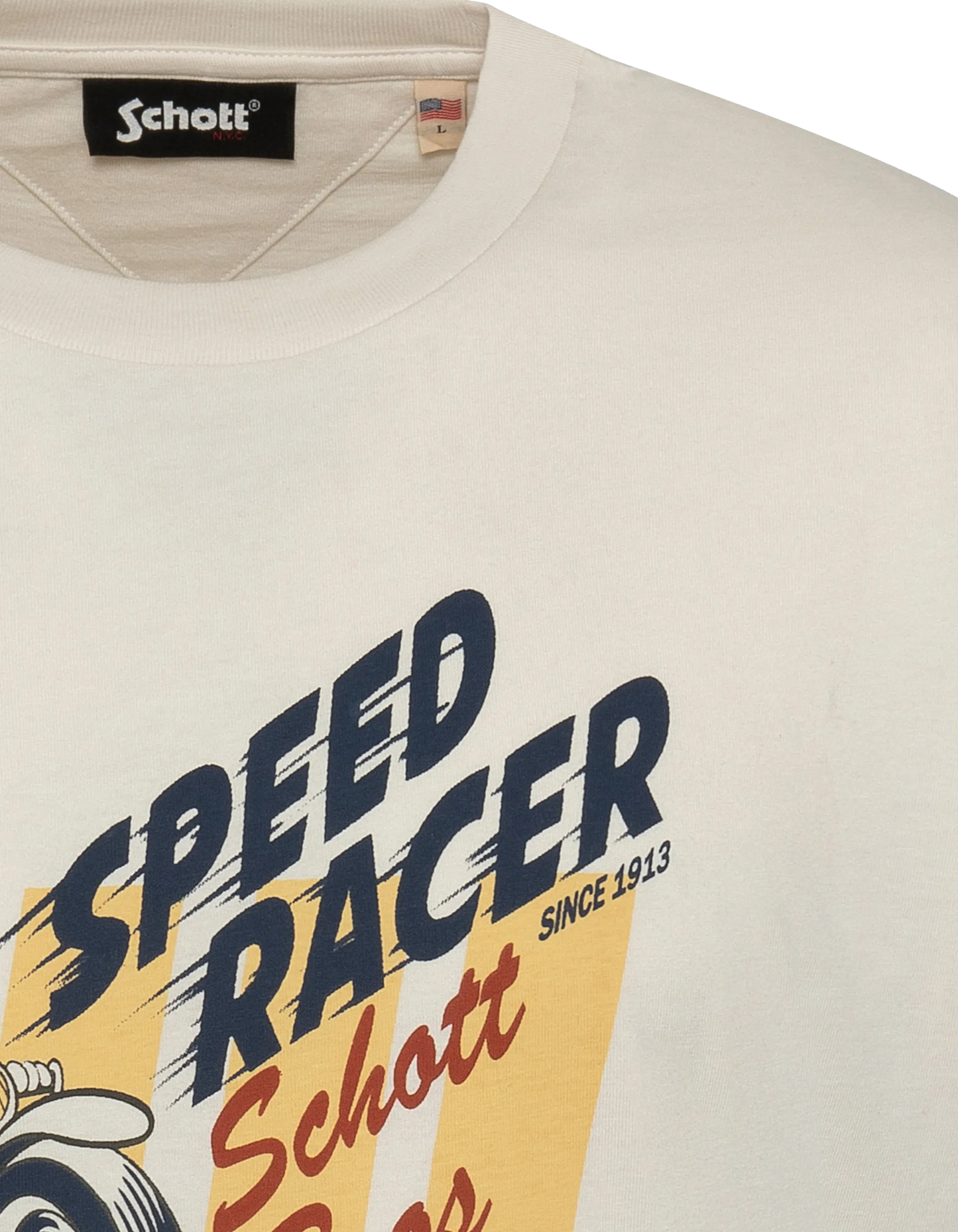 T-shirt bianca per motociclisti cartoni animati