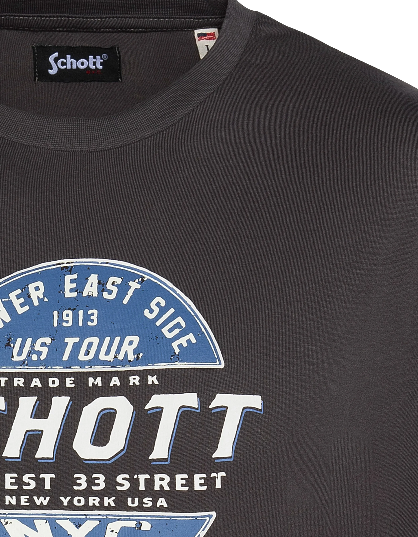 Anthracite printed t-shirt