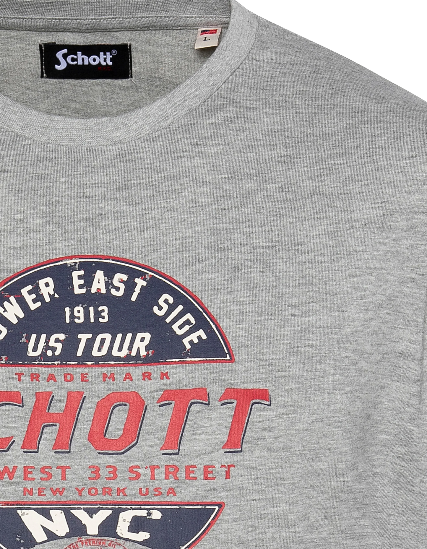 Heather grey printed t-shirt