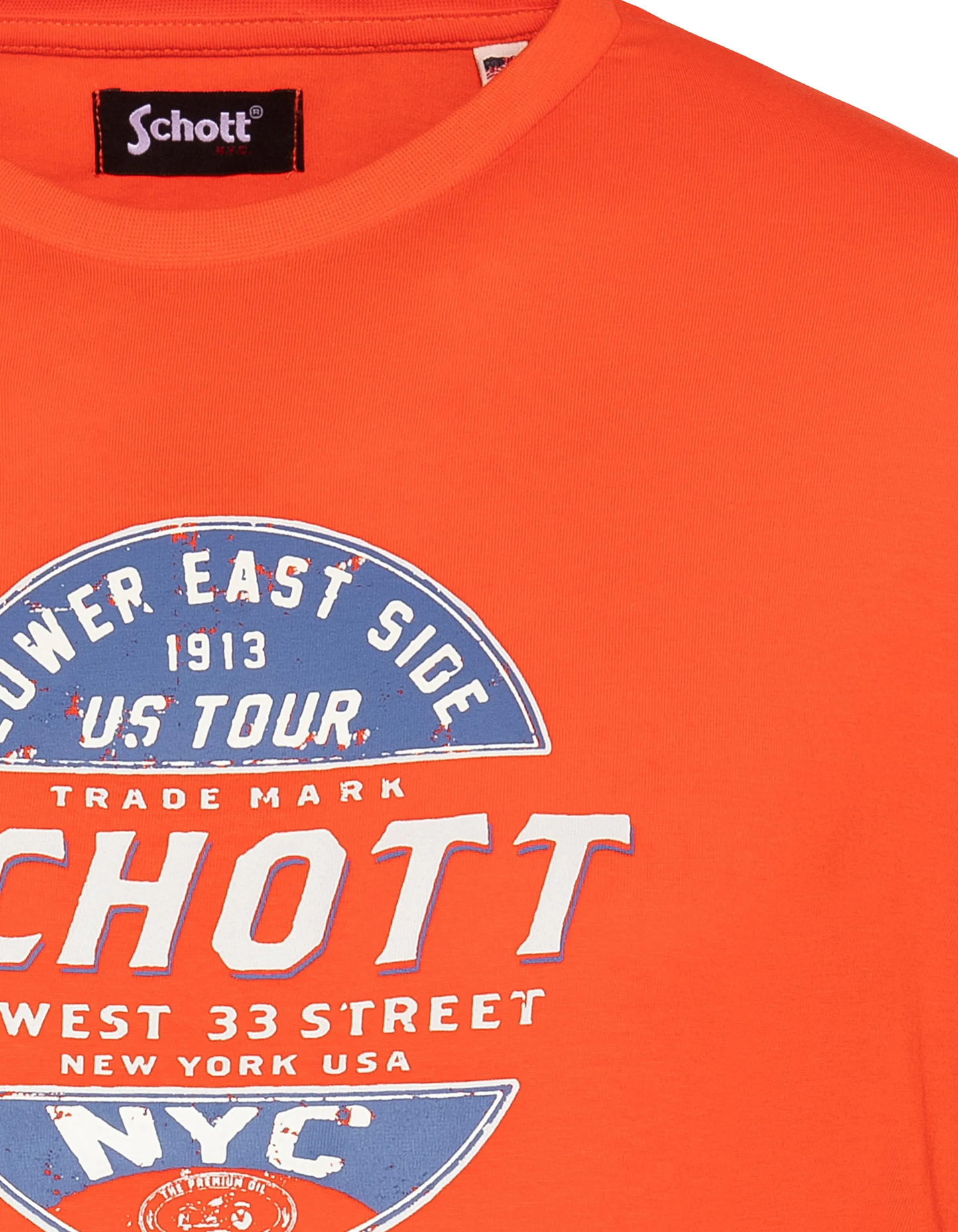 Orange printed t-shirt