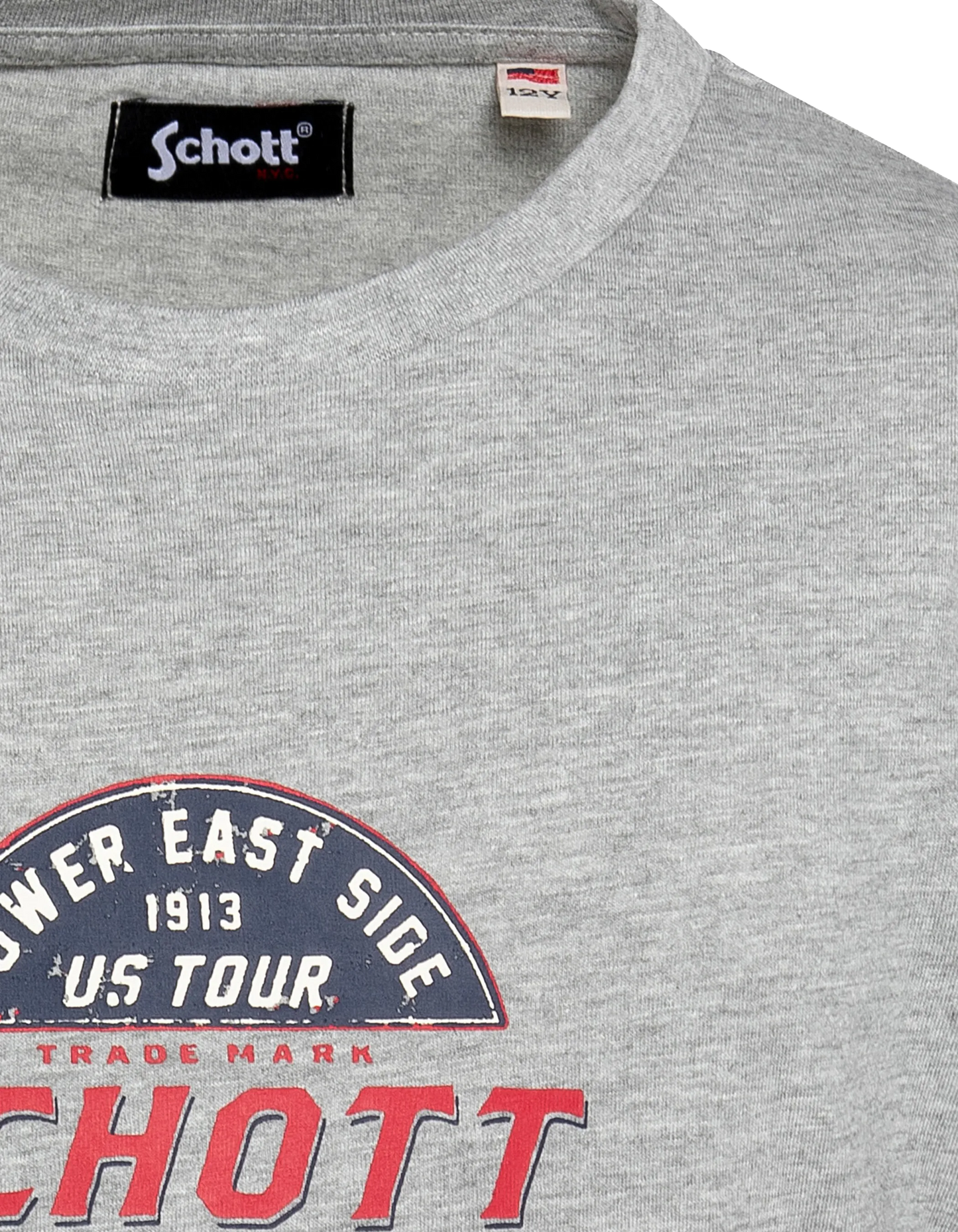 Children's heather grey printed T-shirt