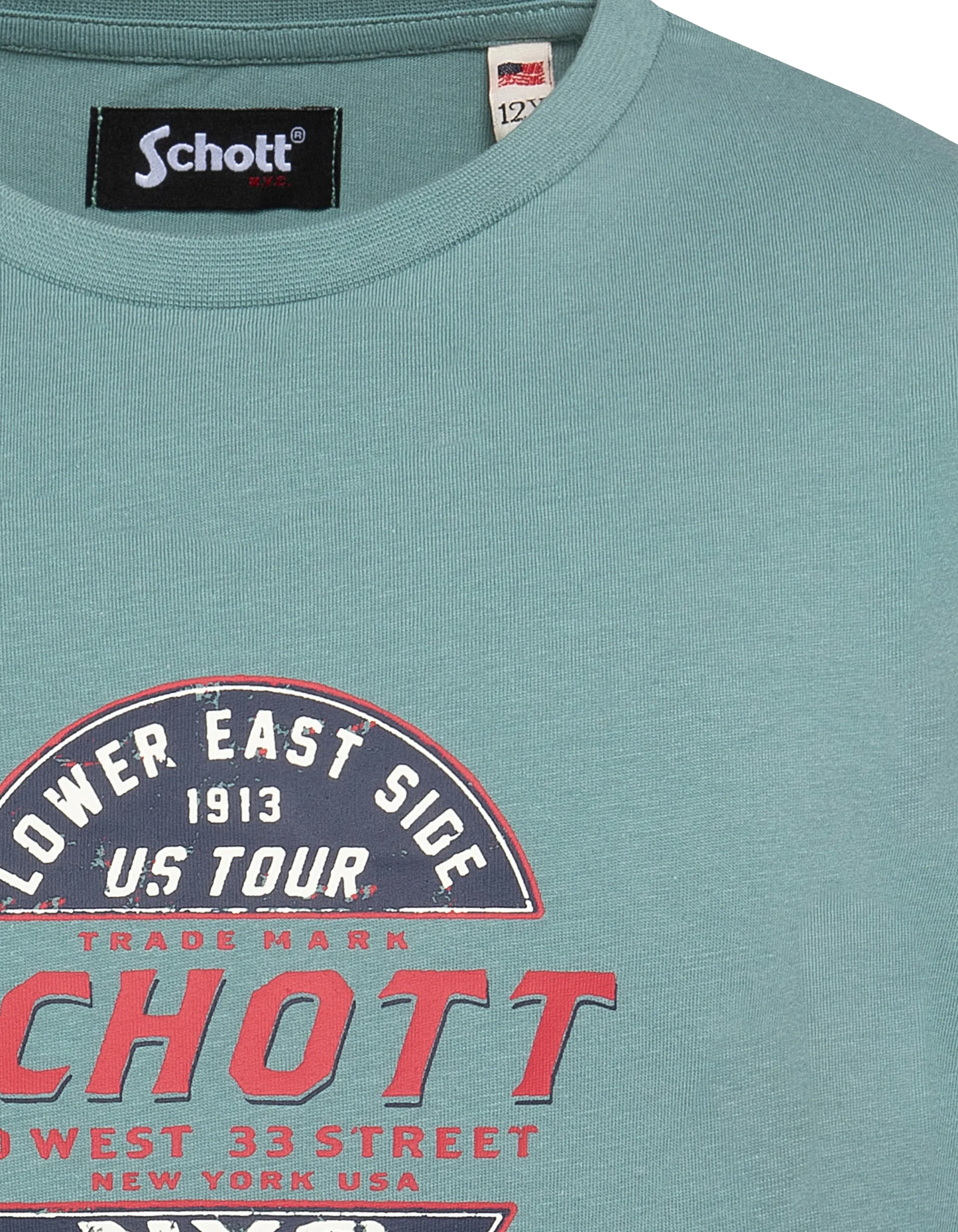 Children's light green printed T-shirt