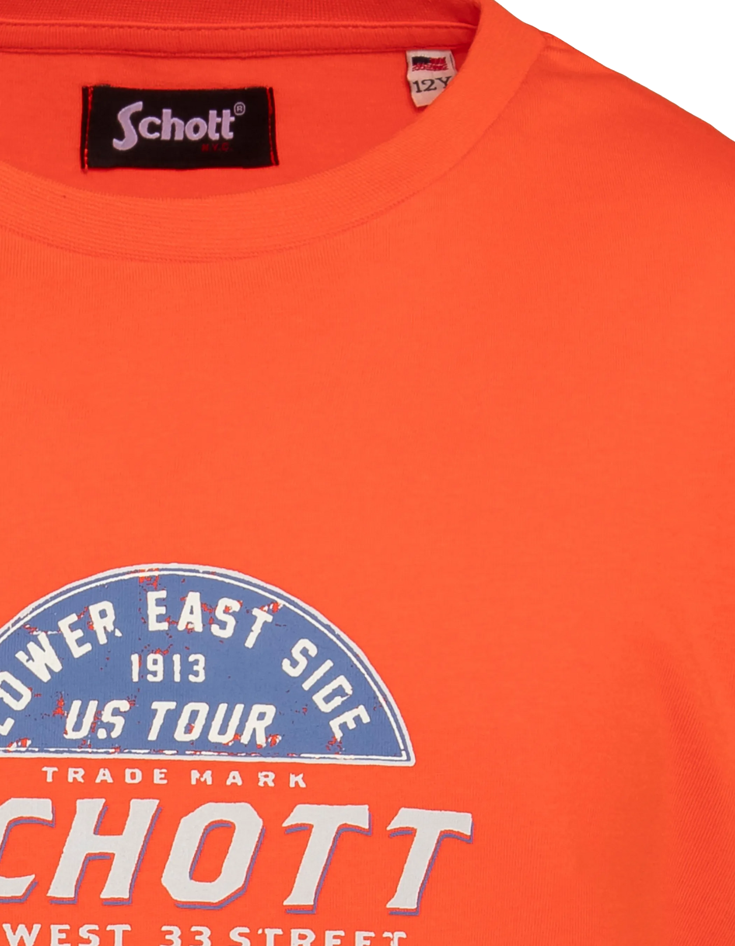 Children's orange printed T-shirt