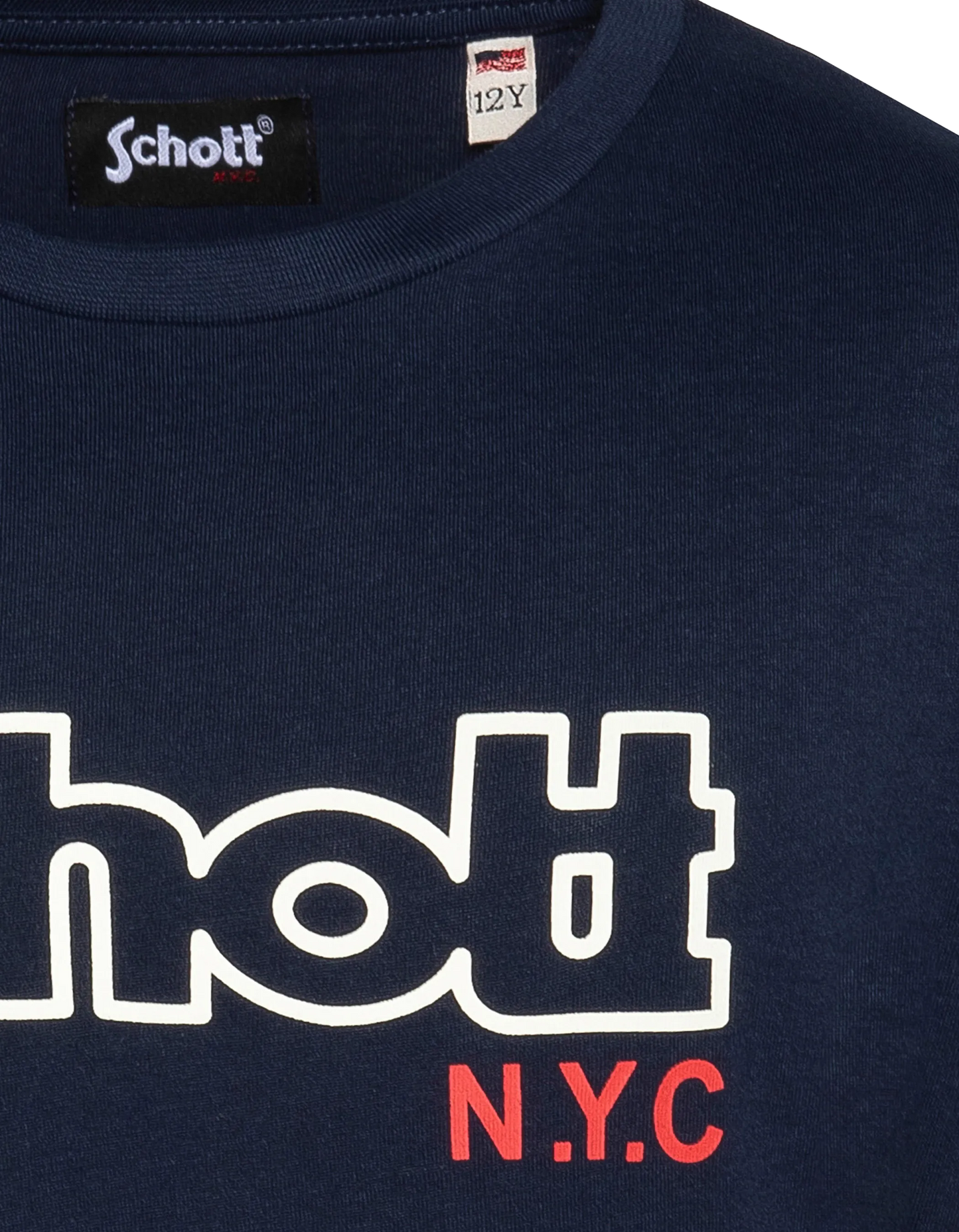 Kinder Marine Blue Print T-Shirt