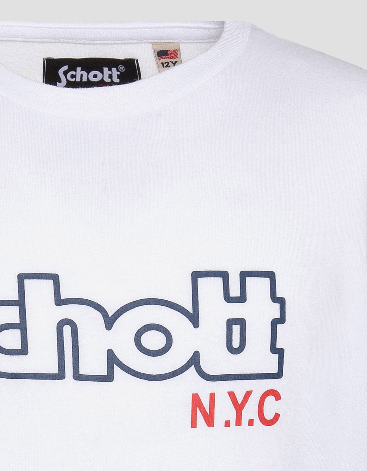 Kinder weiß gedrucktes T-Shirt