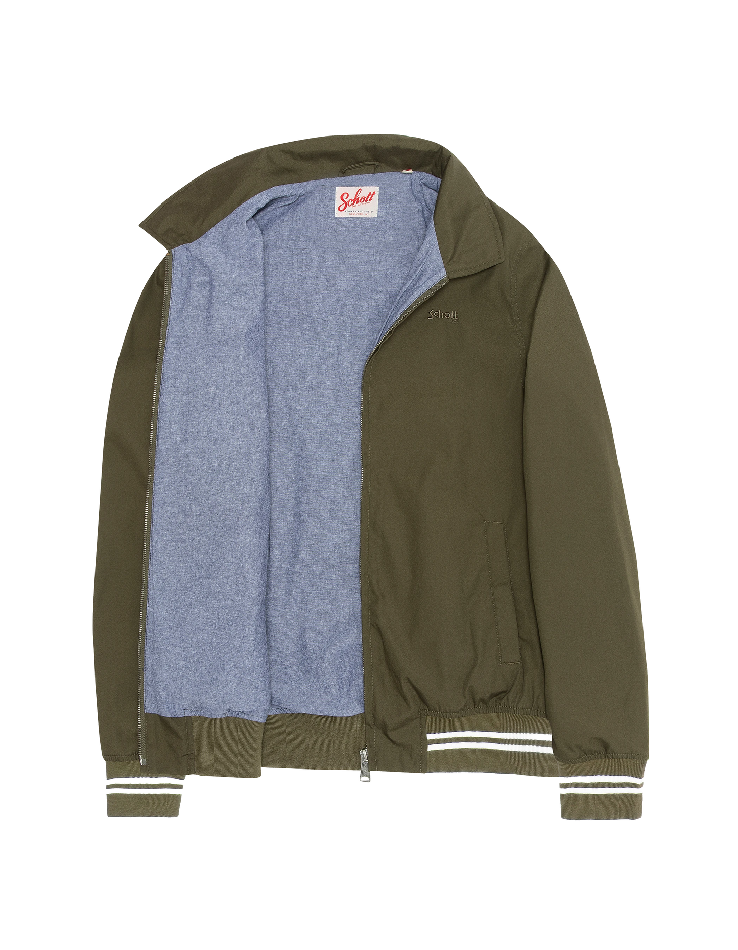 Blouson varsity kaki déperlant