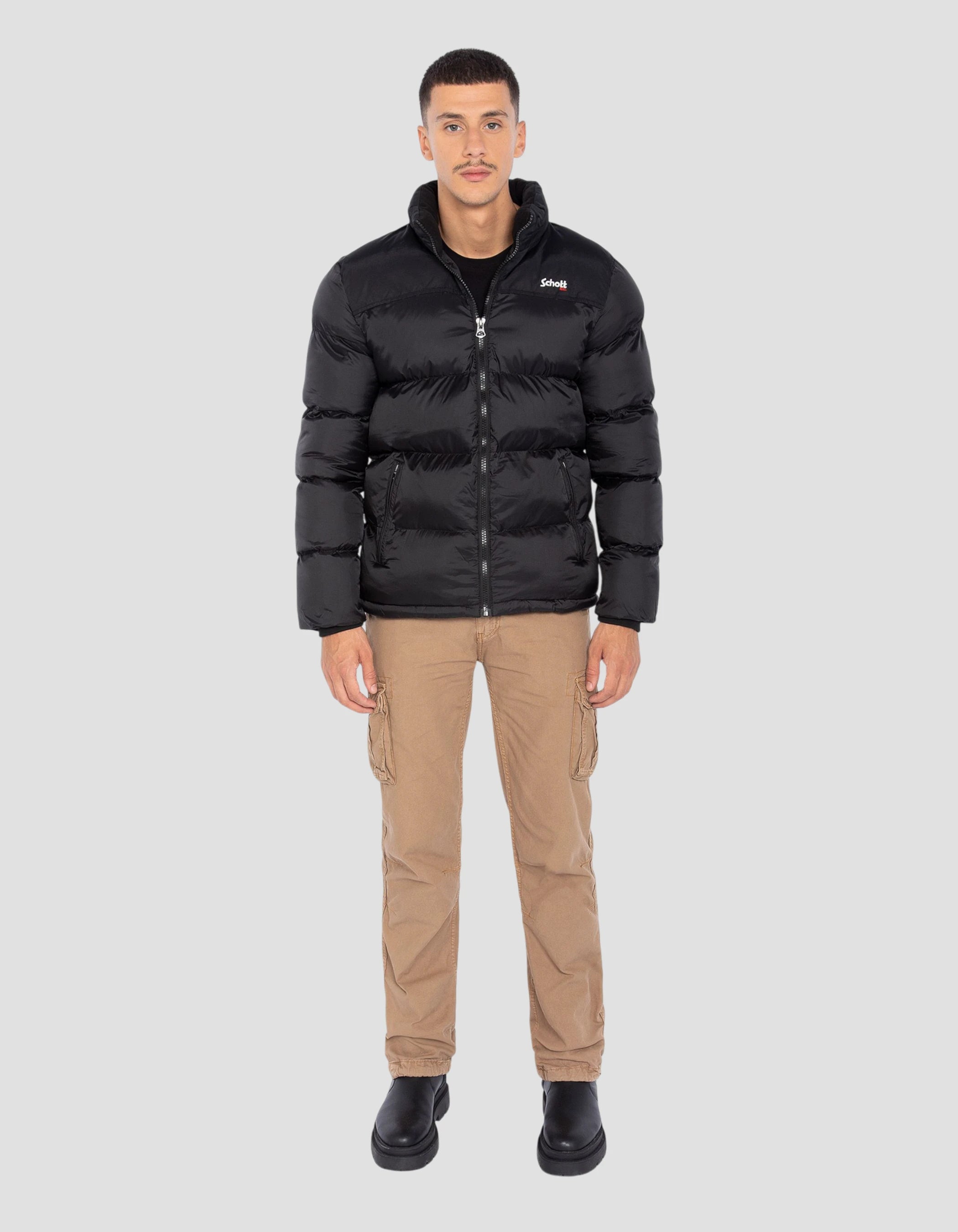 Unisex black down jacket