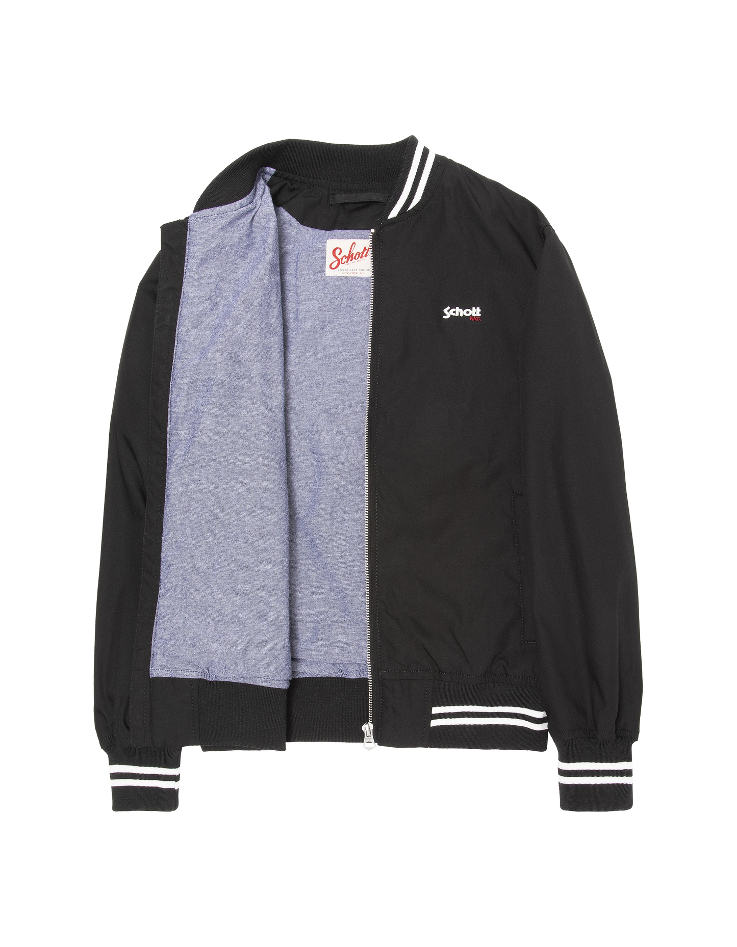 Children's black varsity jacket